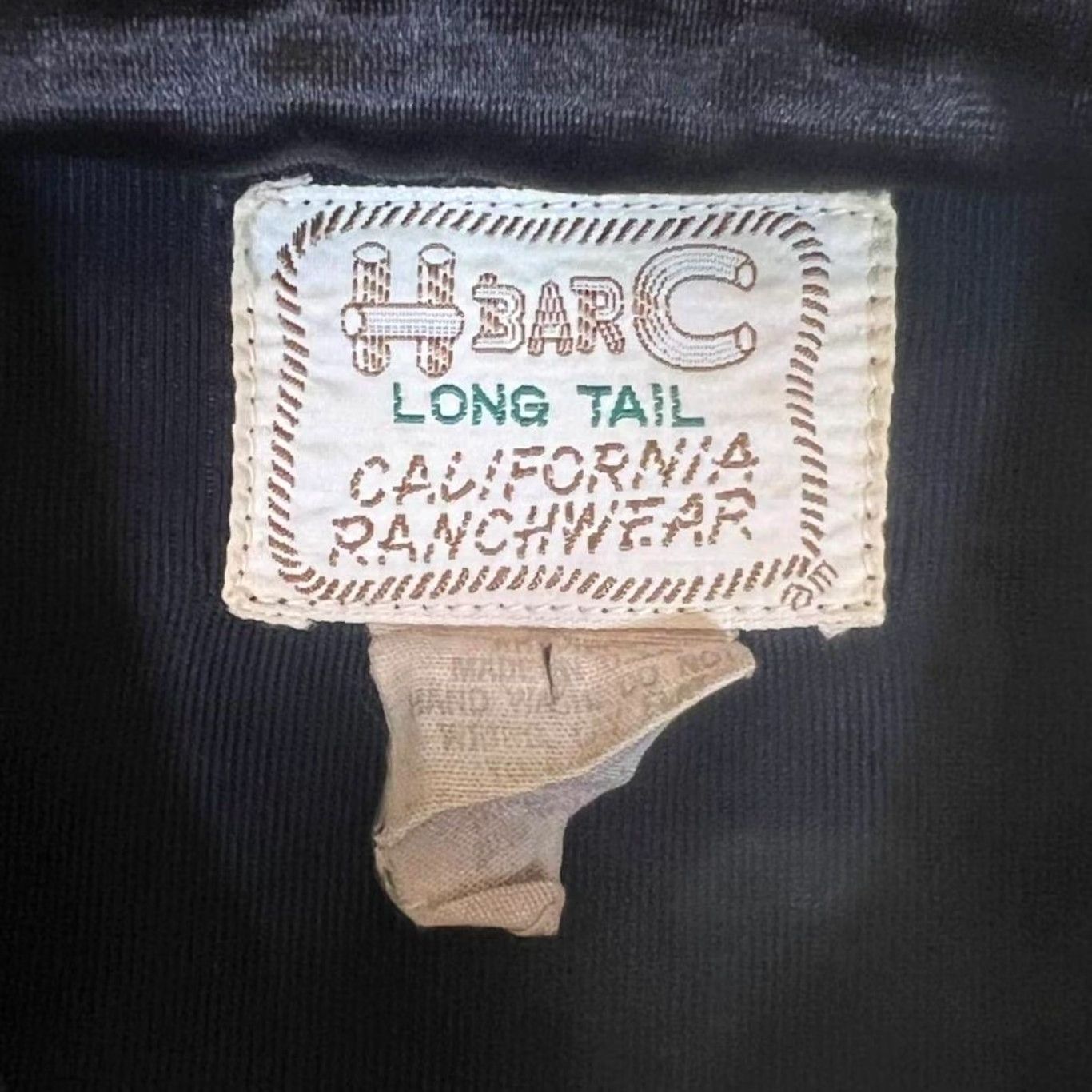 Vintage VINTAGE H Bar C Long Tail California Ranchwear Pearl Snap Long Sleeve Cowboy Western Shirt XL Black Mens Shirt Size US XL / EU 56 / 4 - 3 Thumbnail