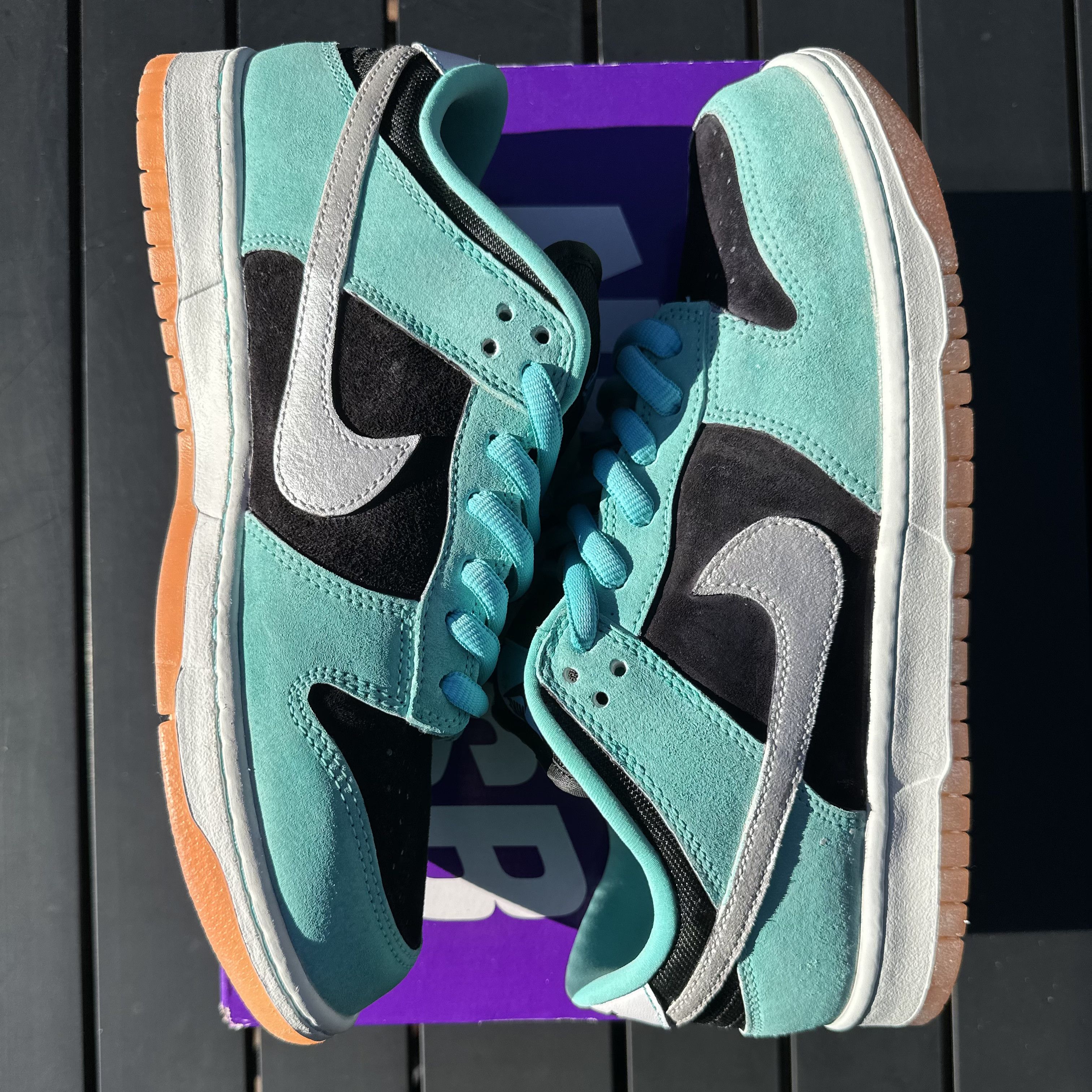 Nike Nike SB Dunk Custom Tiffany Suede - Teal/Black - Size 10 Size US 10 / EU 43 - 12 Thumbnail