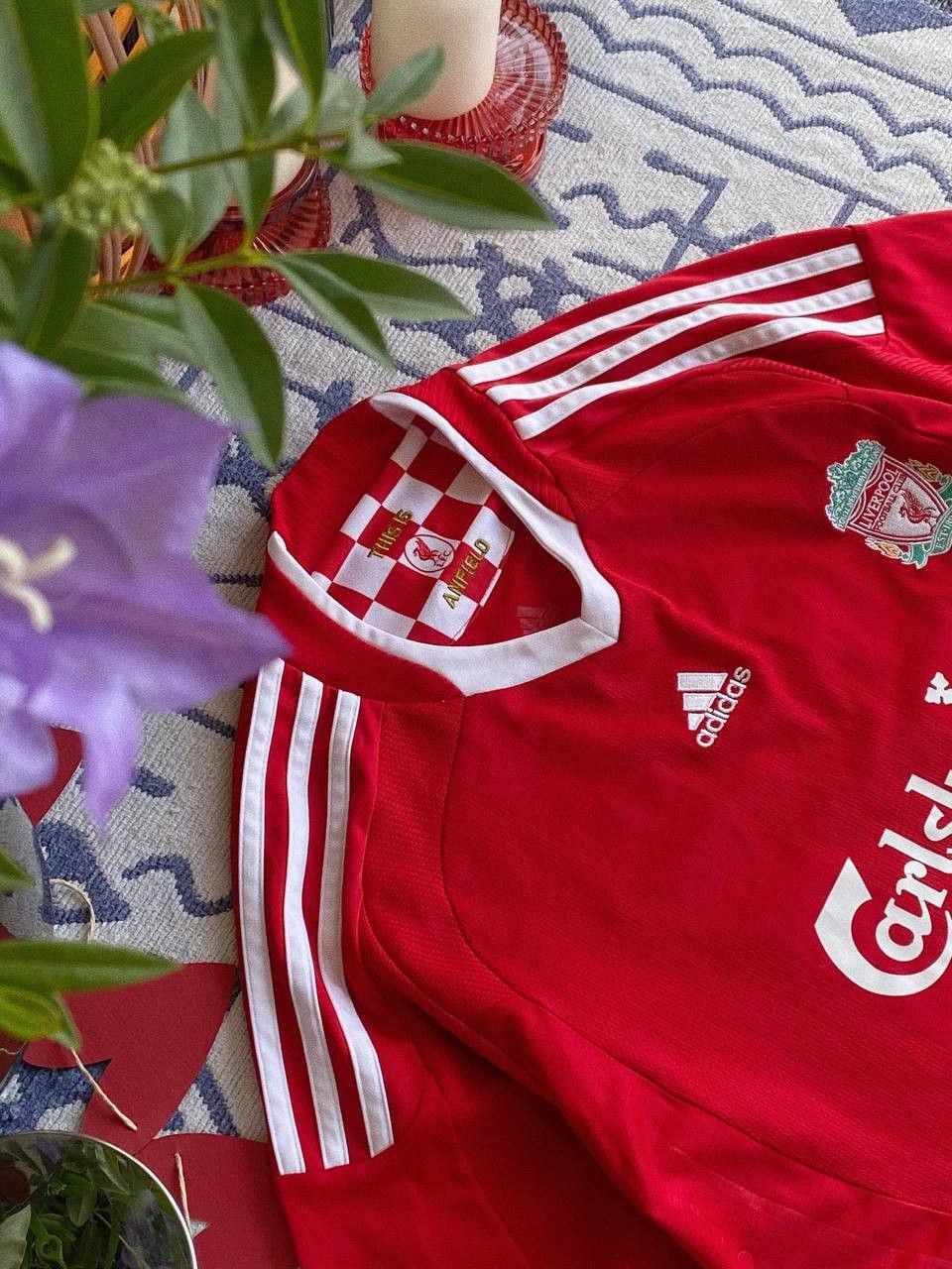 Adidas Liverpool FC Home Jersey 2008 Adidas Carlsberg Fiz #13 Size US S / EU 44-46 / 1 - 7 Thumbnail