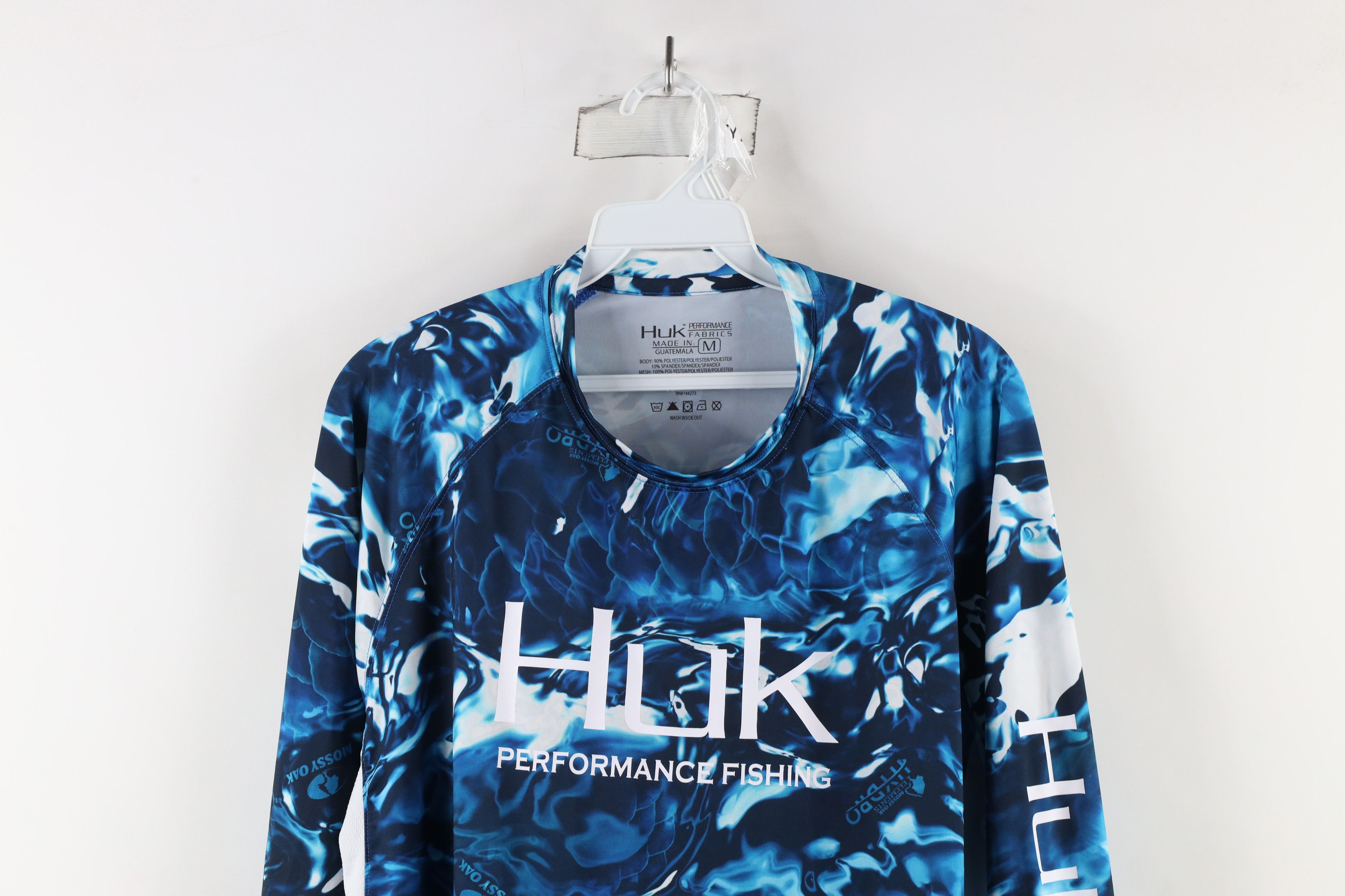 Vintage Huk Fishing Hydro Camouflage Long Sleeve T-Shirt Blue Size US M / EU 48-50 / 2 - 2 Thumbnail