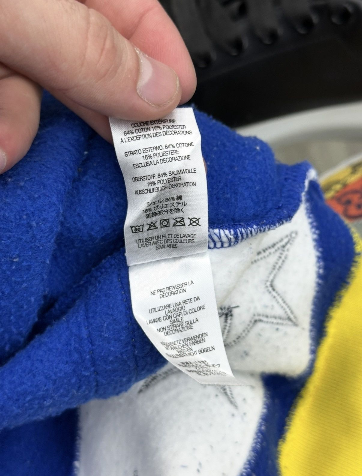 Supreme Supreme Hockey Hooded Sweatshirt ‘Royal’ Blue/Yellow Size US M / EU 48-50 / 2 - 6 Thumbnail