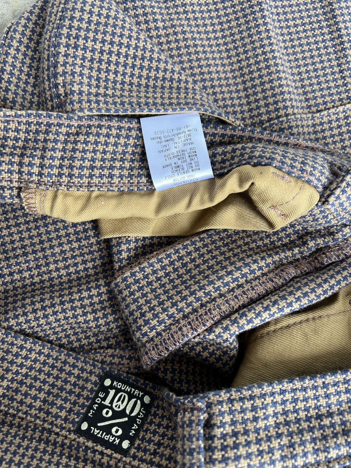 Kapital Kapital Cotton Houndstooth Check 5P OKABELLBO Size US 28 / EU 44 - 5 Thumbnail