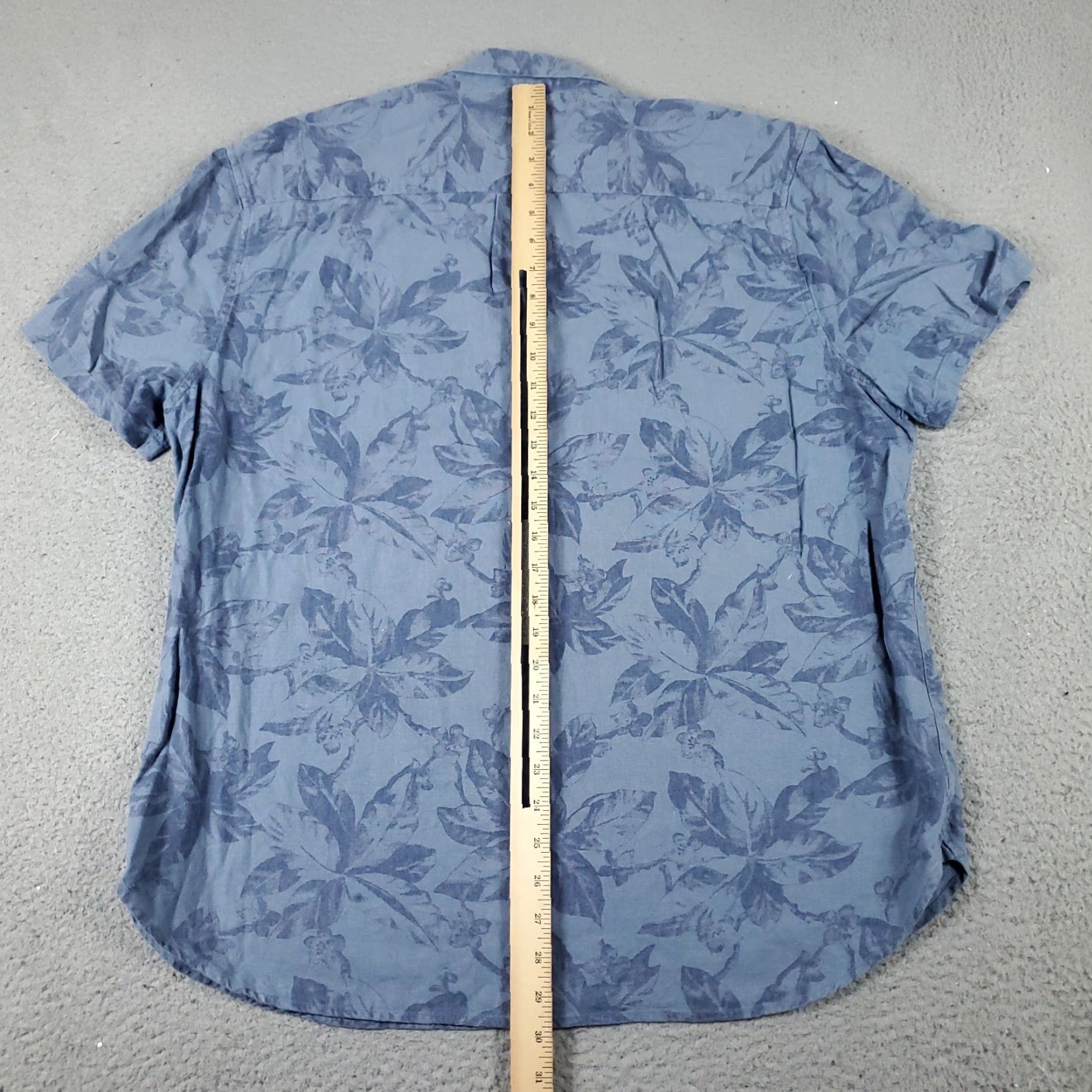 Lucky Brand Lucky Brand Shirt Men XL Blue Floral Button-Up Short Sleeve Casual Cotton Blend Mens Size US XL / EU 56 / 4 - 3 Thumbnail