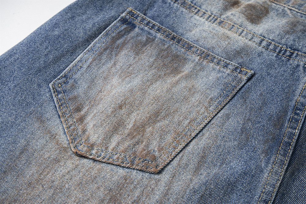 Vintage American high street distressed men's ripped casual jeans Size US 32 / EU 48 - 5 Thumbnail