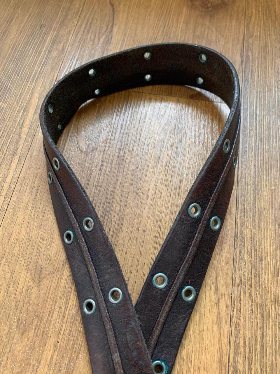 If Six Was Nine Brown leather rings belt Size ONE SIZE - 3 Thumbnail