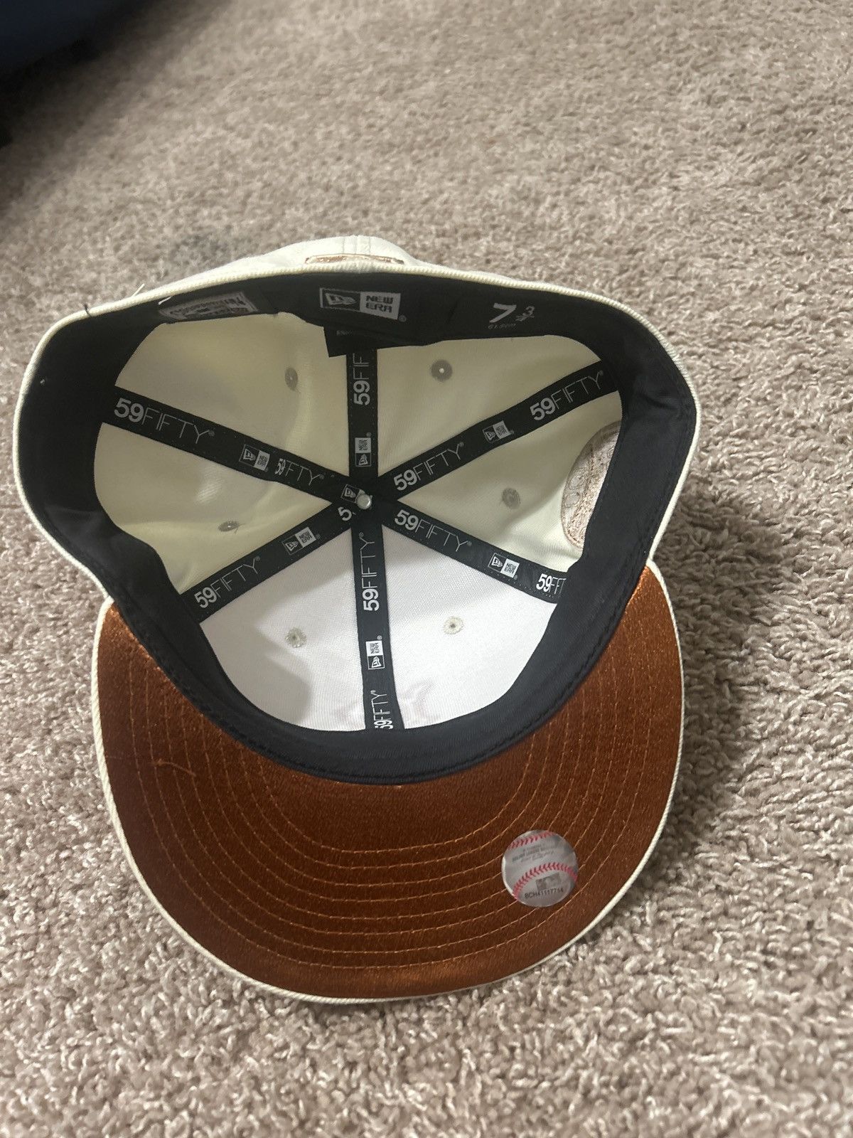 New Era Cream Boston Red Sox hat Jackie Robinson Edition Size ONE SIZE - 6 Thumbnail