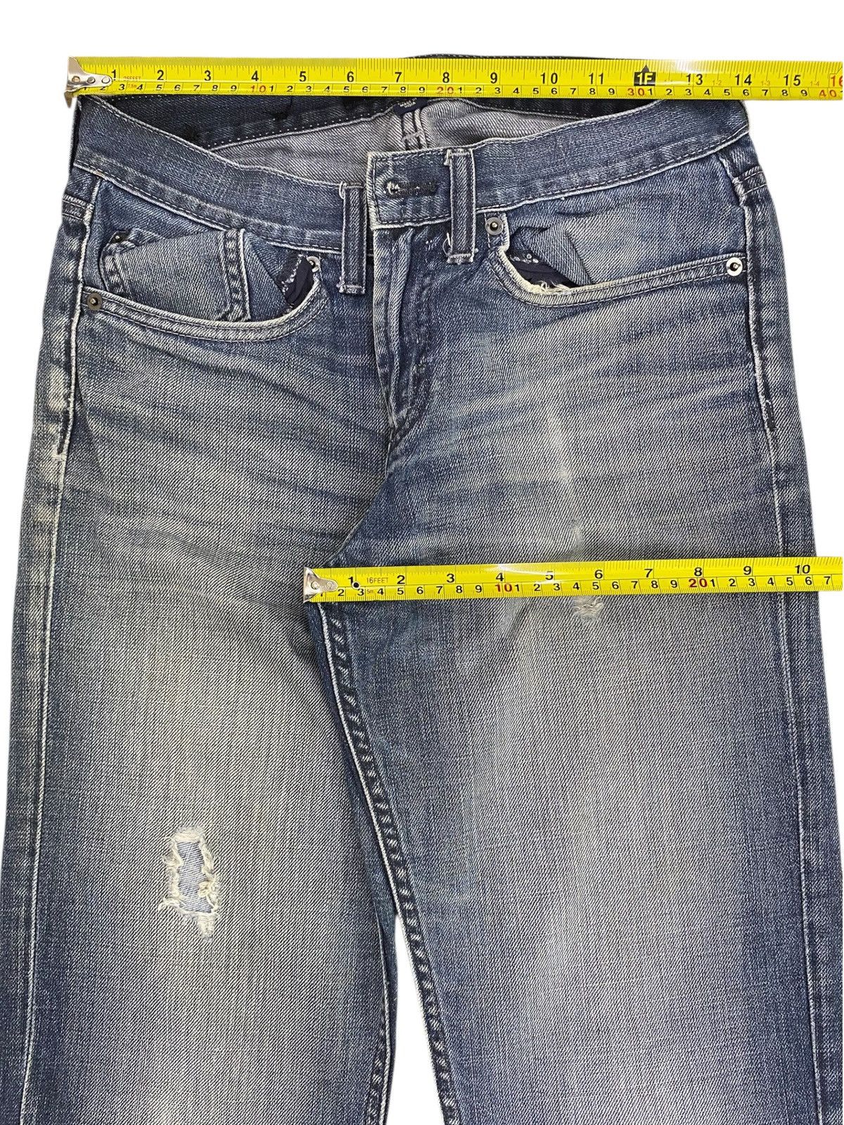 Japanese Brand Japanese Brand Blue Faded Wash Style Loose Jeans Size US 28 / EU 44 - 5 Thumbnail