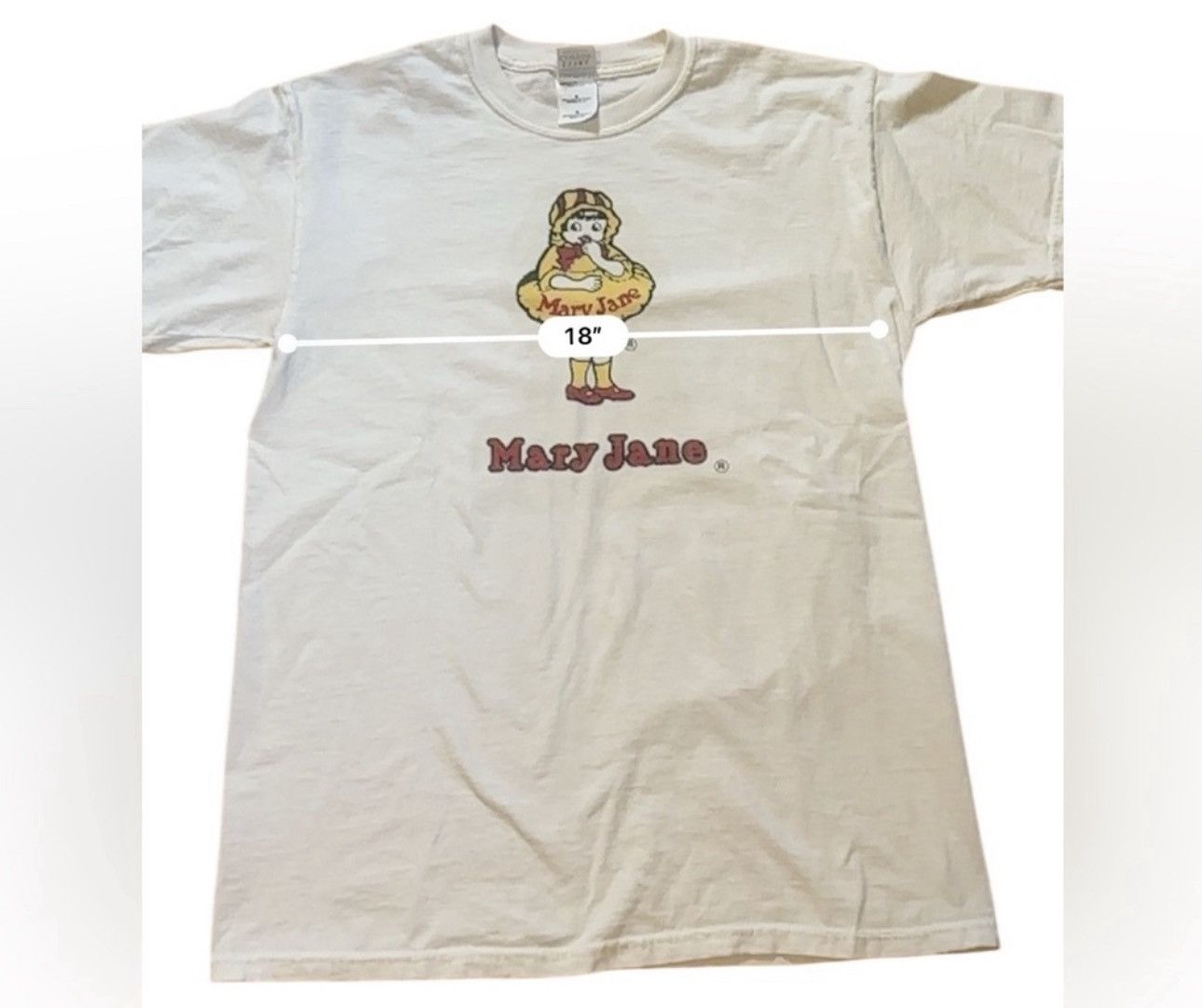 Gildan Vintage T-Shirt Mary Jane Candy Necco Mens M 100% Cotton Size US M / EU 48-50 / 2 - 7 Thumbnail