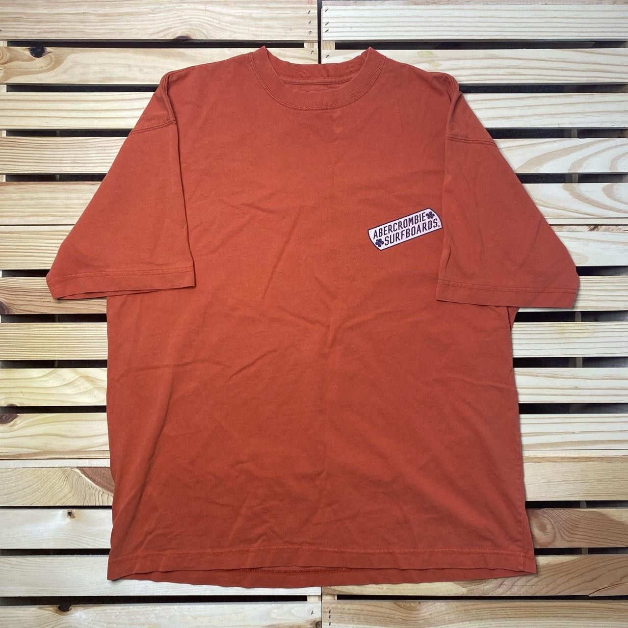 Abercrombie & Fitch Vintage Abercrombie & Fitch Orange Surf Tee Size Large Size US L / EU 52-54 / 3 - 2 Thumbnail