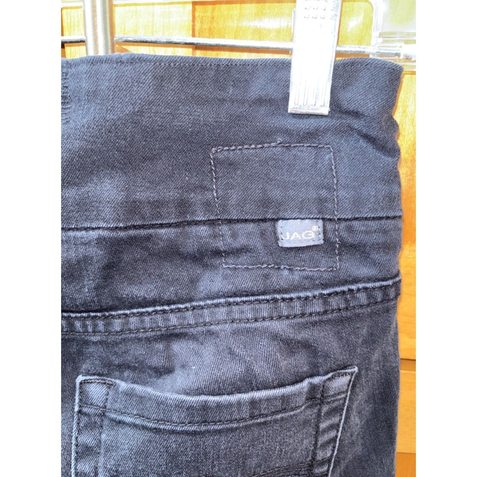AG Jeans JAG Jeans Women 0P Petite Black Western Glove Works Pockets Stretch Pullon Jeans Size 25" / US 0 / IT 36 - 5 Thumbnail
