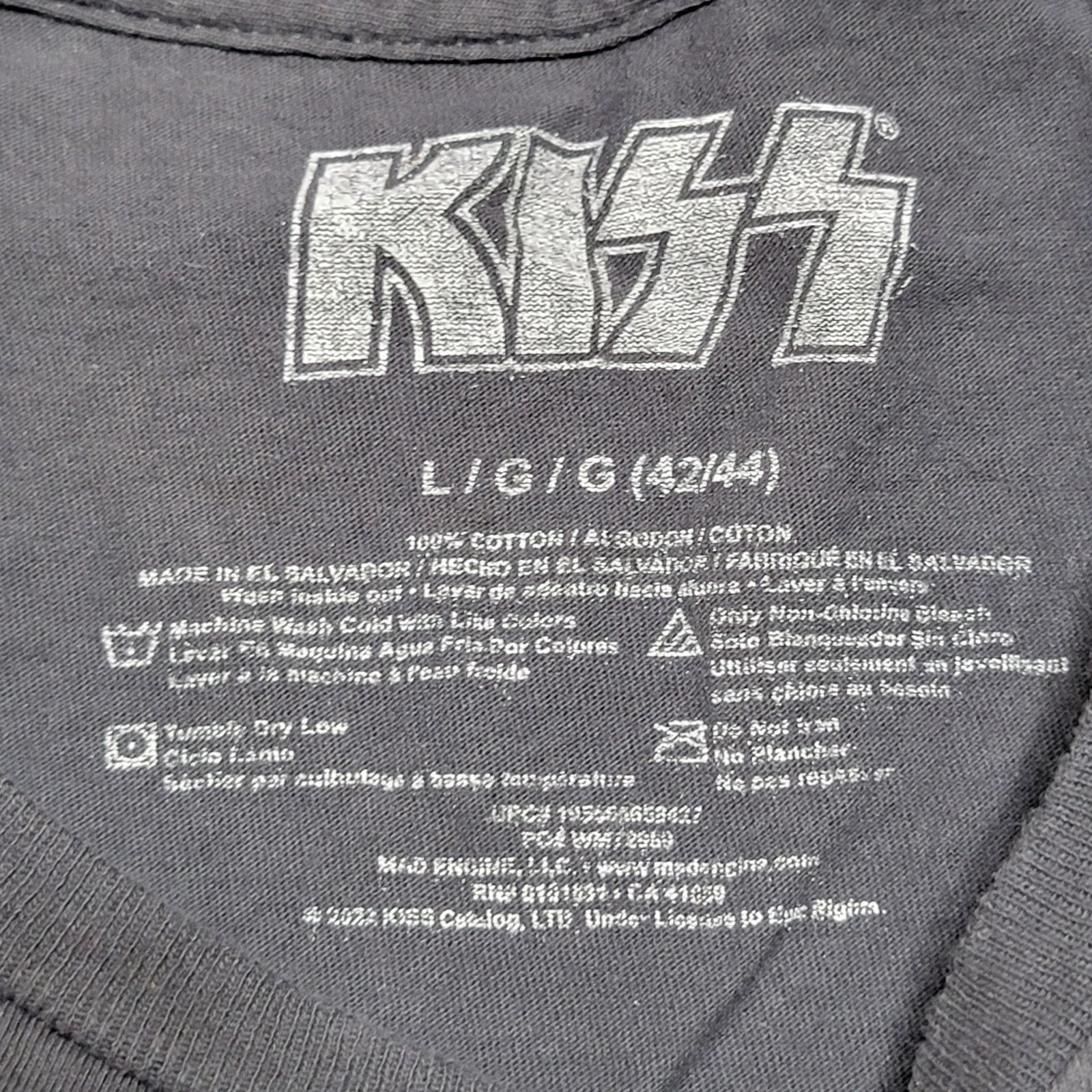 KISS Kiss Unisex Tee "Rock And Roll All Nite" - Size Large Size US L / EU 52-54 / 3 - 4 Thumbnail