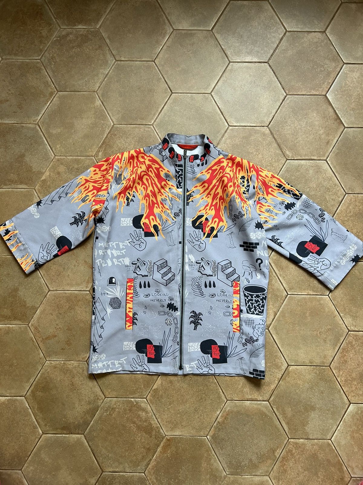 Designer AVANT-GARDE RARE ZIP SHIRT Size M / US 6-8 / IT 42-44 - 1 Thumbnail