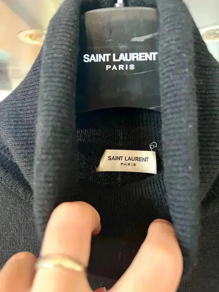Saint Laurent Paris Saint Laurent Paris 17AW Stripes Hi-neck Knitwear-2507 Size US S / EU 44-46 / 1 - 4 Thumbnail