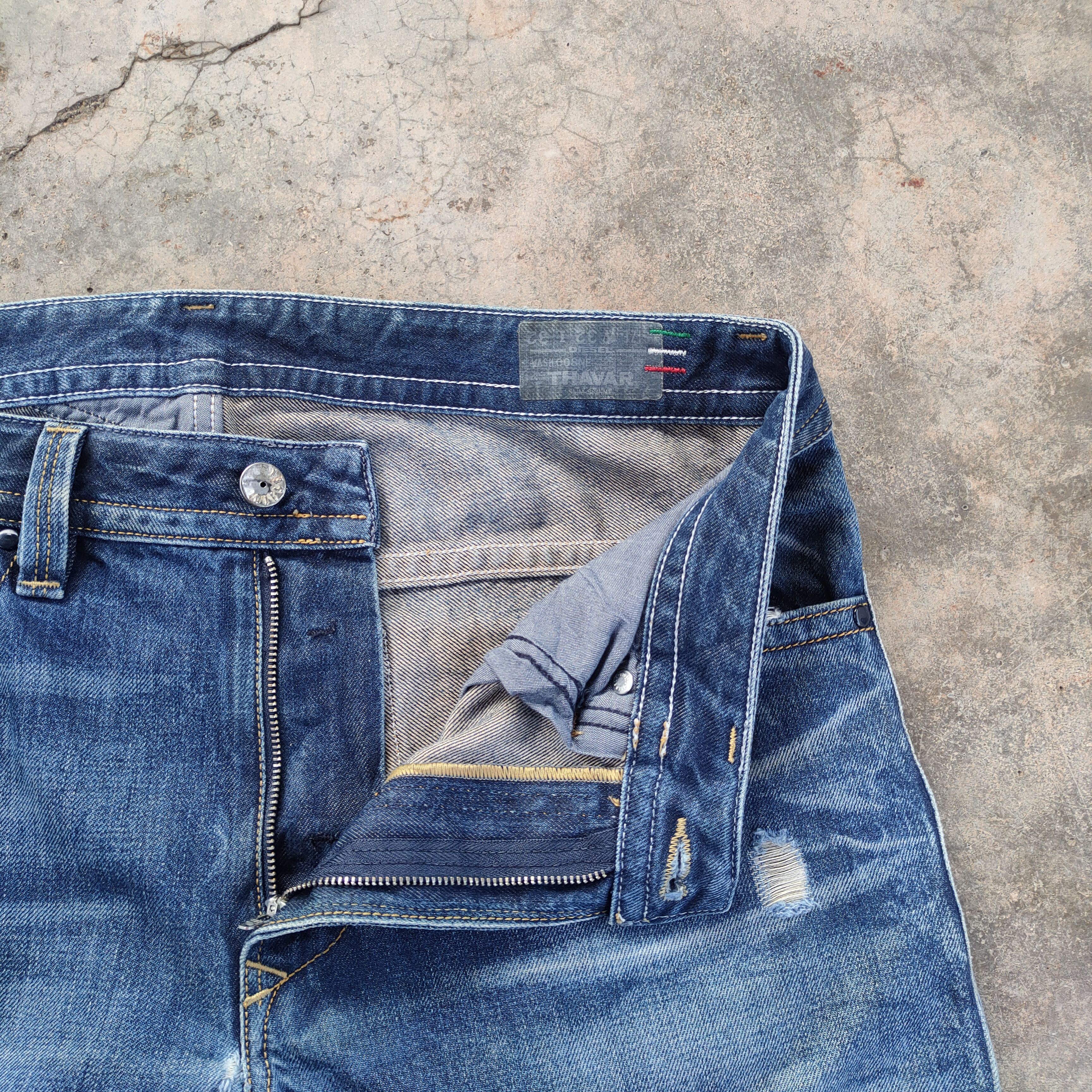 Diesel W33 VINTAGE DIESEL FADED DISTRESSED DENIM JEAN PANTS Size US 33 - 7 Thumbnail