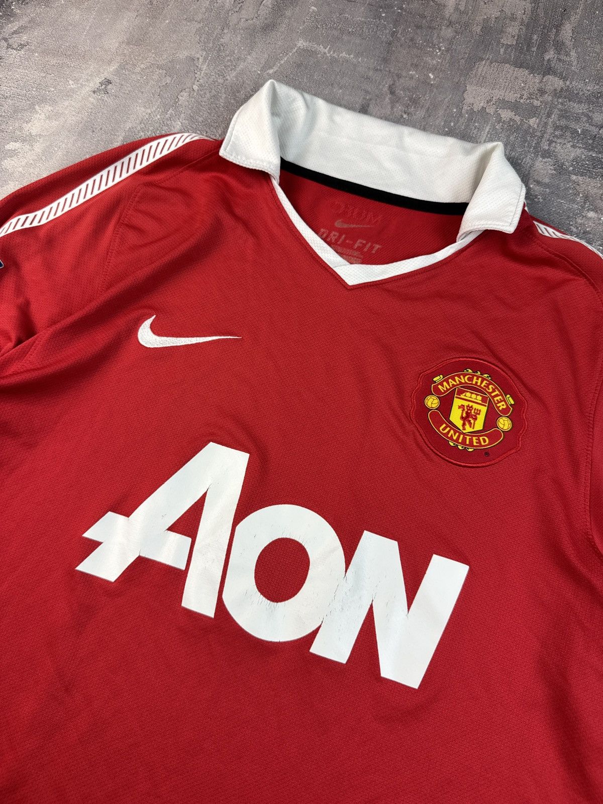 Nike Manchester United 2010/11 Nike Long Sleeve Home Jersey Kit Size US M / EU 48-50 / 2 - 6 Thumbnail