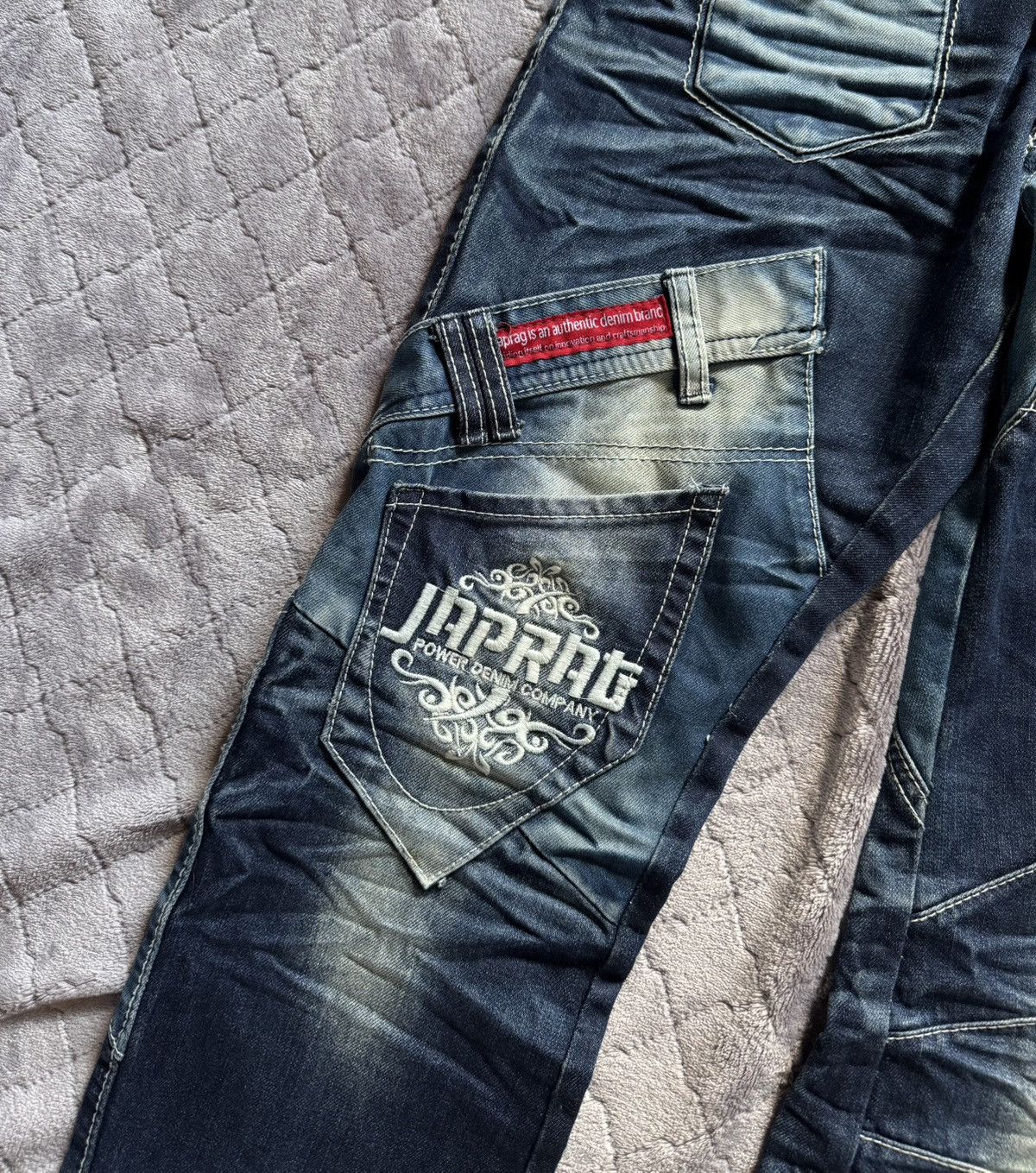 Japanese Brand Vintage y2k Japrag Okishana Samoki Denim Pants Size US 30 / EU 46 - 5 Thumbnail