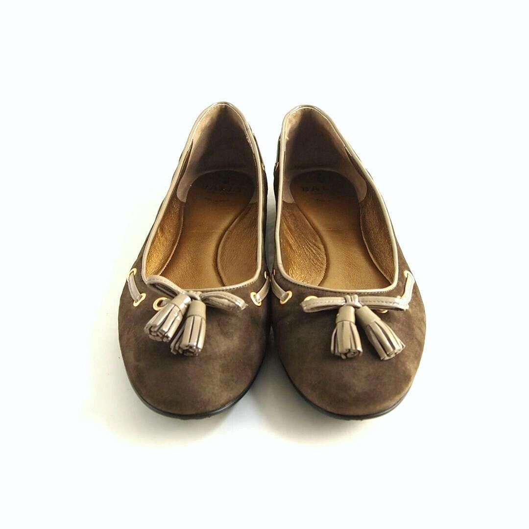 Bally Bally Dane Tasseled Flats Brown Suede Womens EU 41 US 10.5 Size US 10.5 / IT 40.5 - 1 Thumbnail