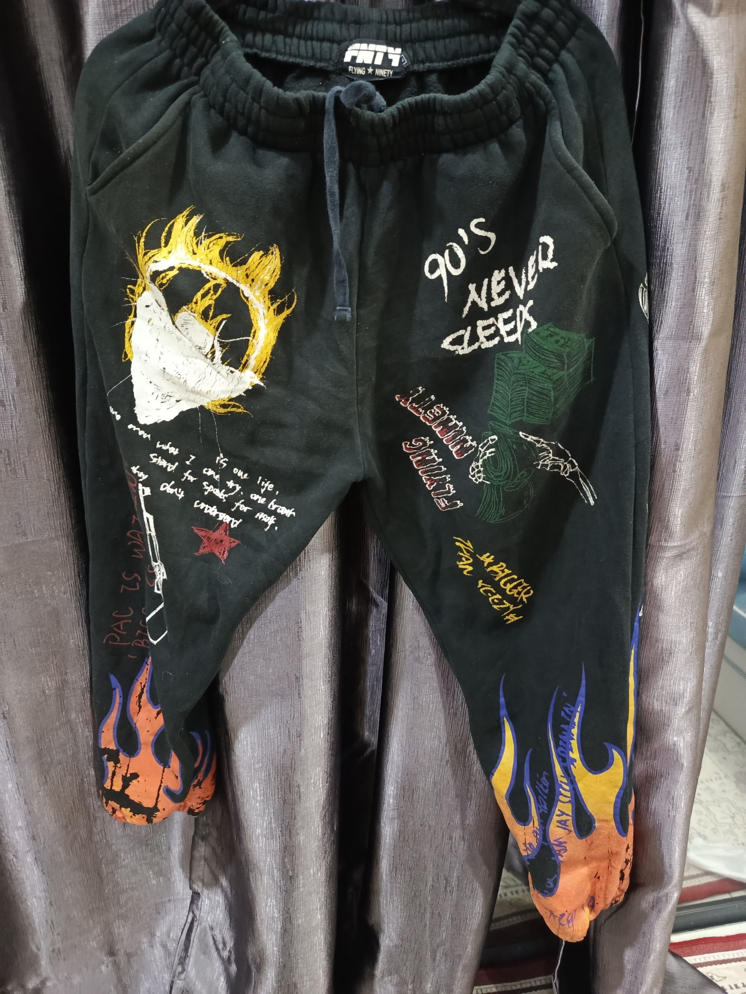 Japanese Brand Flying Ninety (FNTY). These are black heavyweight sweatpants Size US 33 - 12 Thumbnail