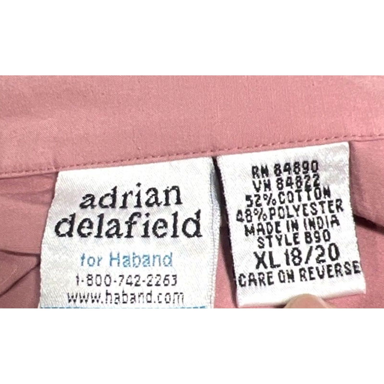 Pinko VINTAGE Adrian Delafield Blouse Pink 3/4 Sleeve Embroidered Sequin Cottagecore Women’s XL Size XL / US 12-14 / IT 48-50 - 5 Thumbnail