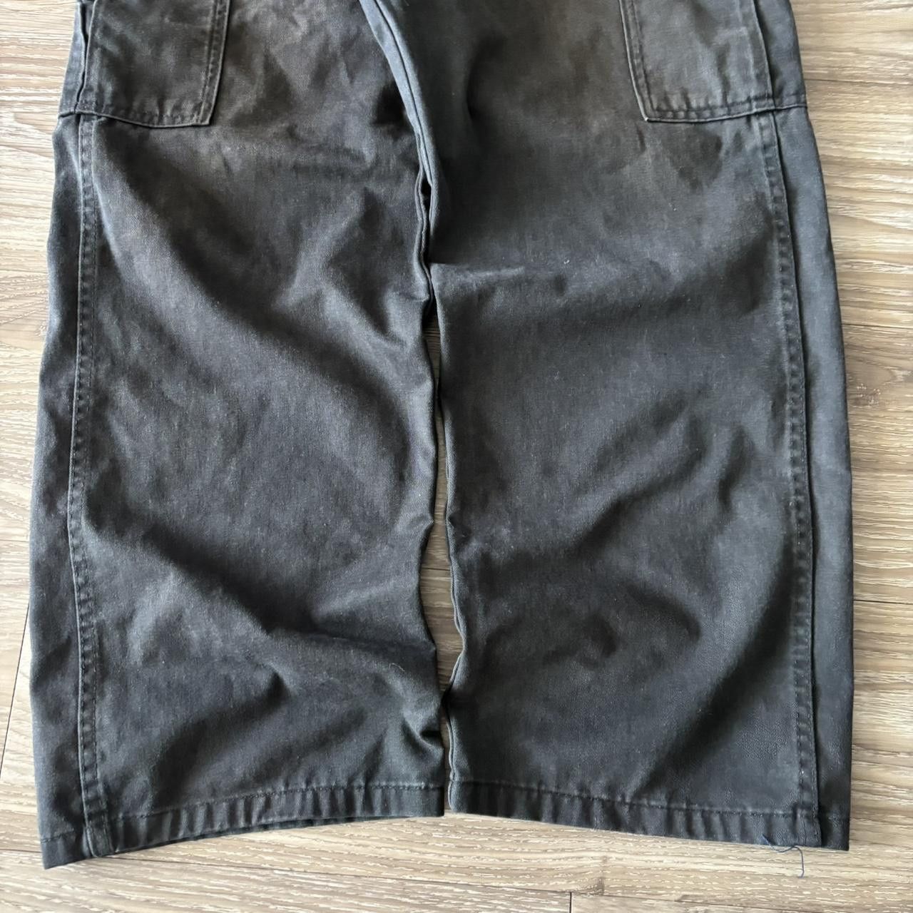 Vintage Crazy Vintage Y2K/2000s Baggy Faded Black Workwear Skater Style Cargo Pants! 36x30 Size US 36 / EU 52 - 6 Thumbnail