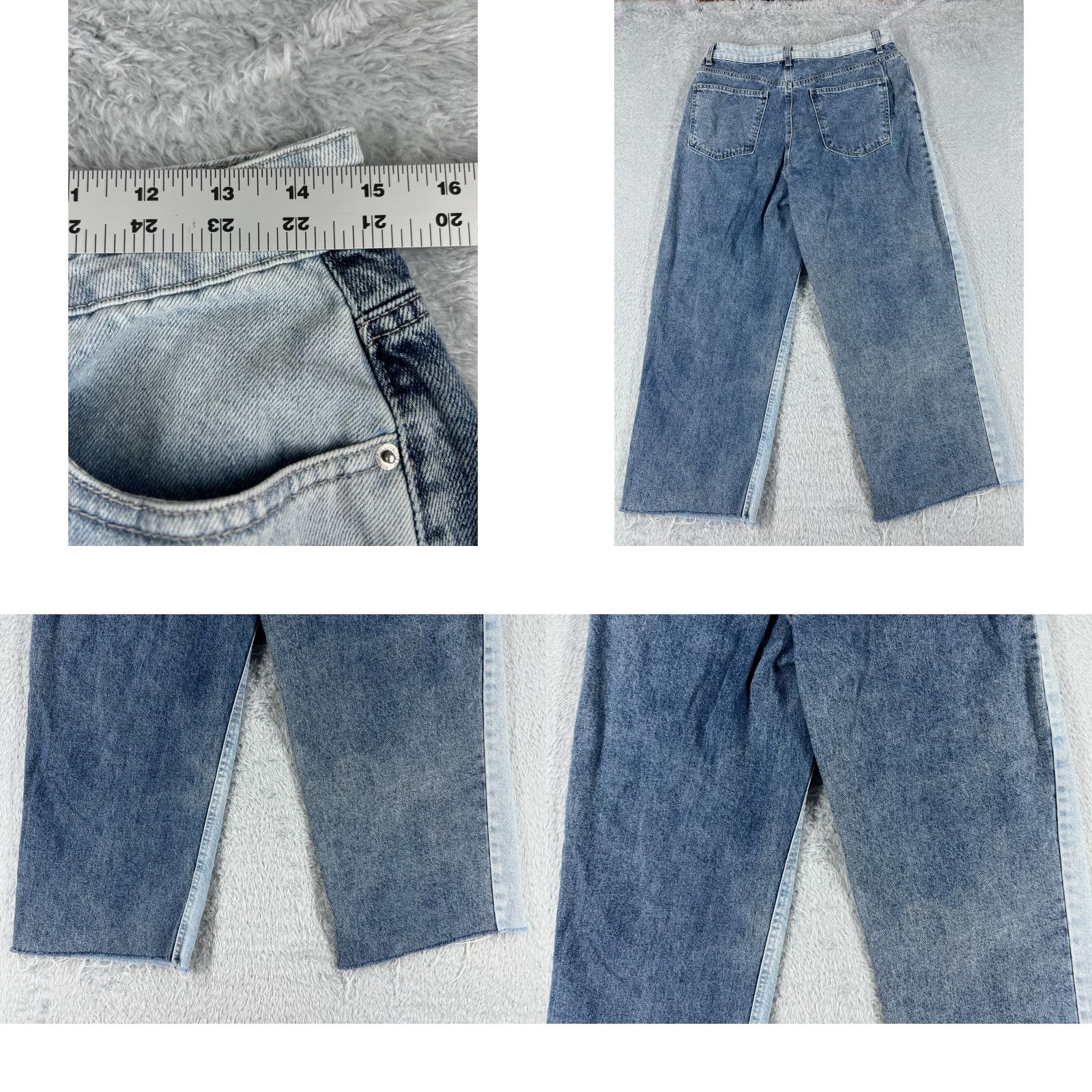 Forever 21 Forever 21 Jeans Women Wide-Leg Denim 30x24 Blue High Rise 30 5-Pocket Regular Size Type: Jeans Size 30" / US 8 / IT 44 - 9 Thumbnail