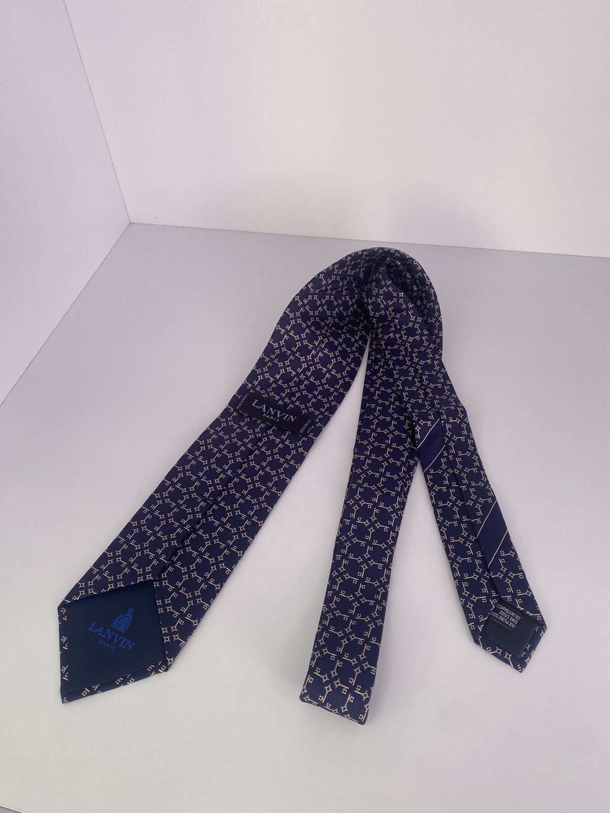 Lanvin × Vintage Vintage Lanvin Silk Tie Size ONE SIZE - 6 Thumbnail