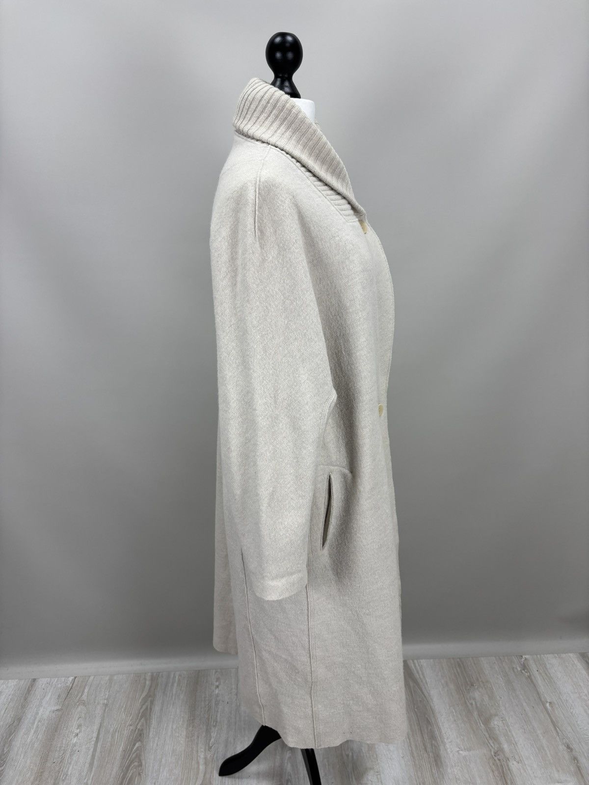 OSKA Womens wool coat OSKA Size 4 Color White Size L / US 10 / IT 46 - 4 Thumbnail