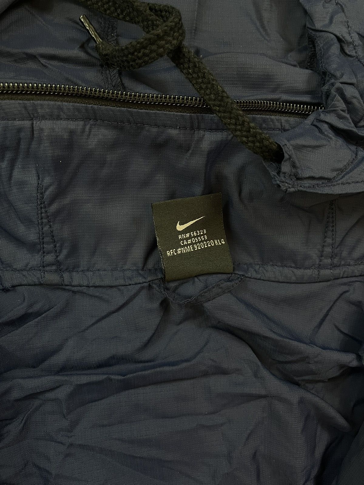 Nike × Vintage 90s Nike Double Swoosh Vintage Y2K Oversized Hooded Jacket Size US XL / EU 56 / 4 - 3 Thumbnail