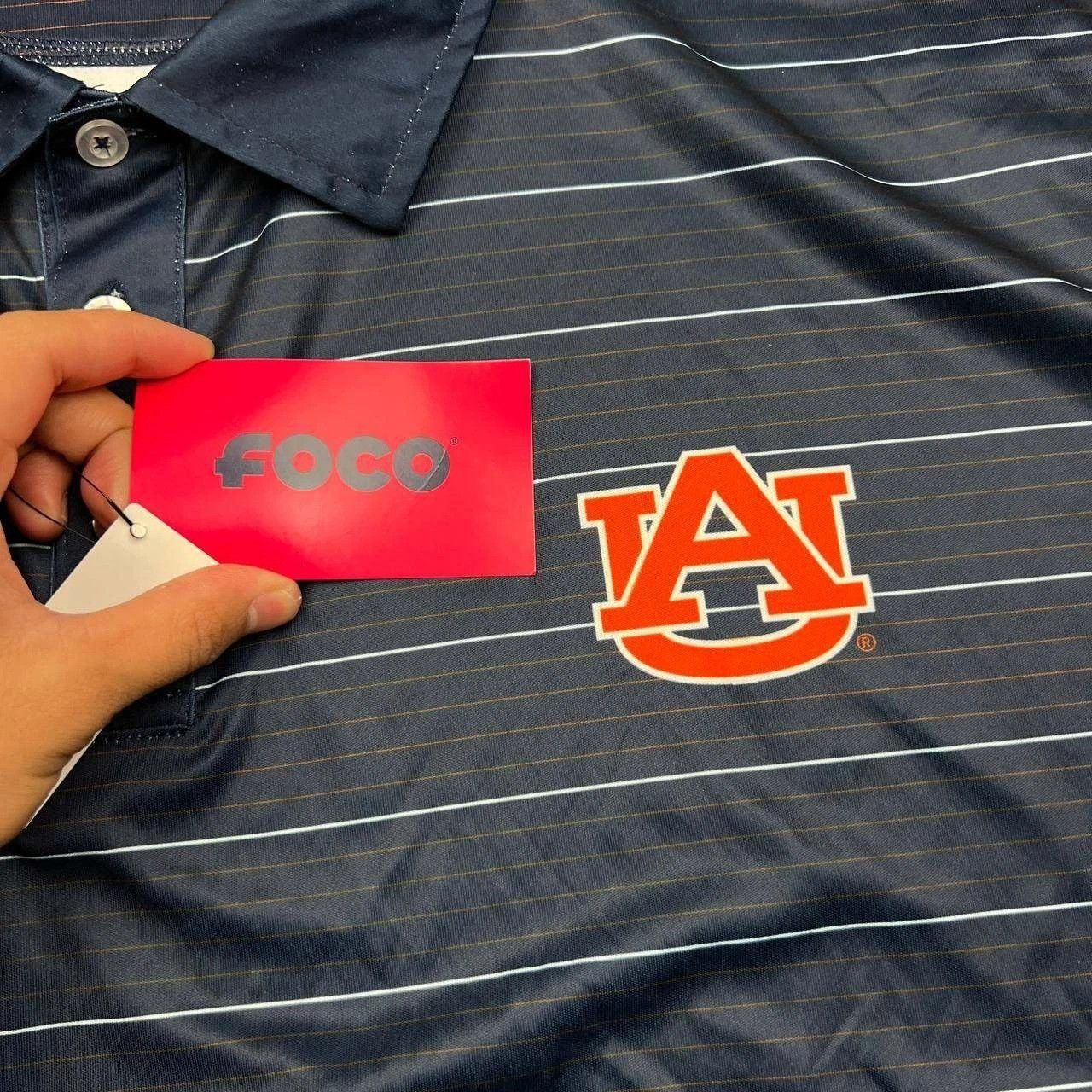 Other Auburn Tigers NCAA Polo Shirt XXL Striped Foco Collared 2XL Size US XXL / EU 58 / 5 - 5 Thumbnail