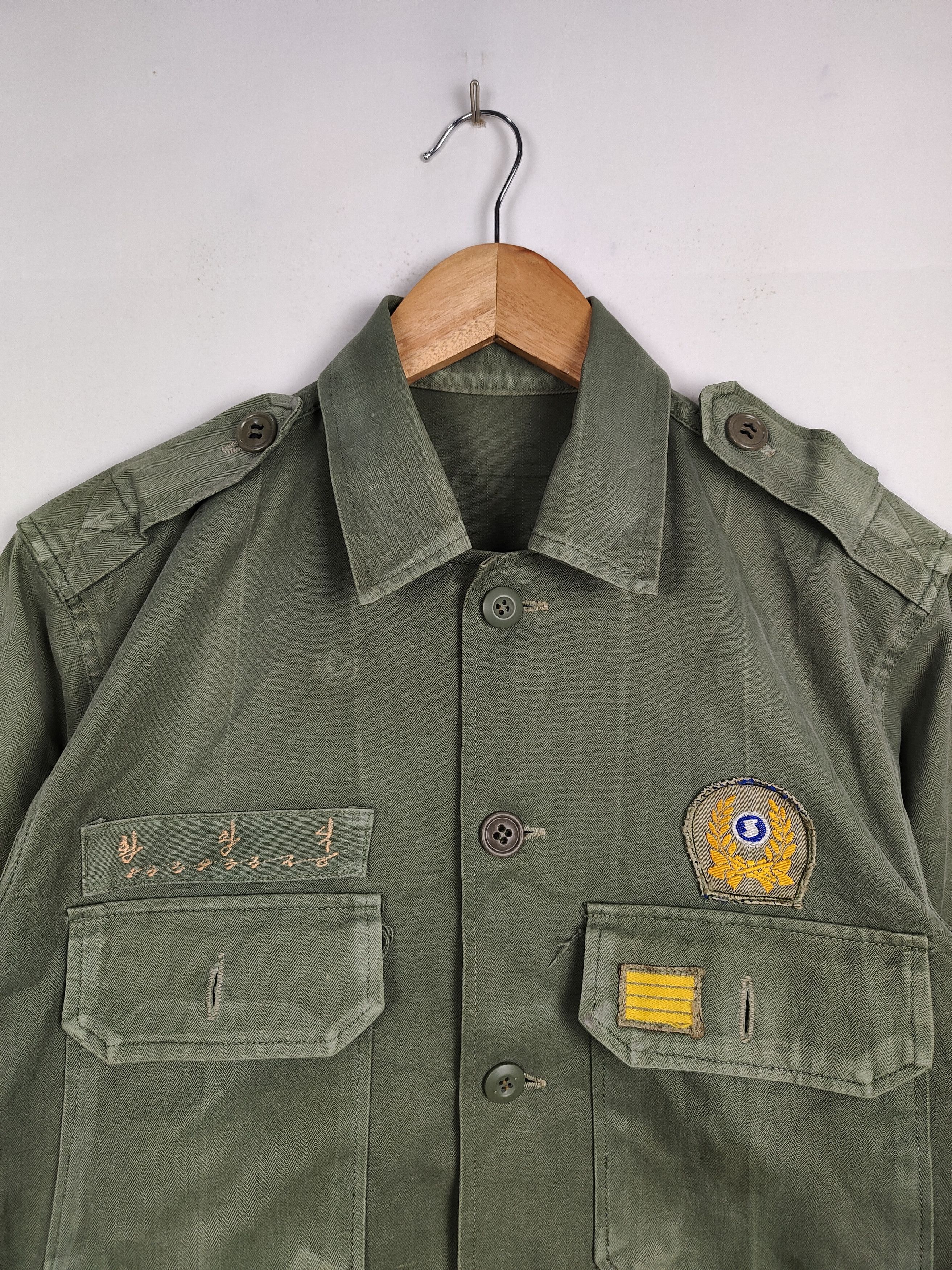 Vintage Vintage Military Jacket Hybrid Denim Custom Size US S / EU 44-46 / 1 - 3 Thumbnail