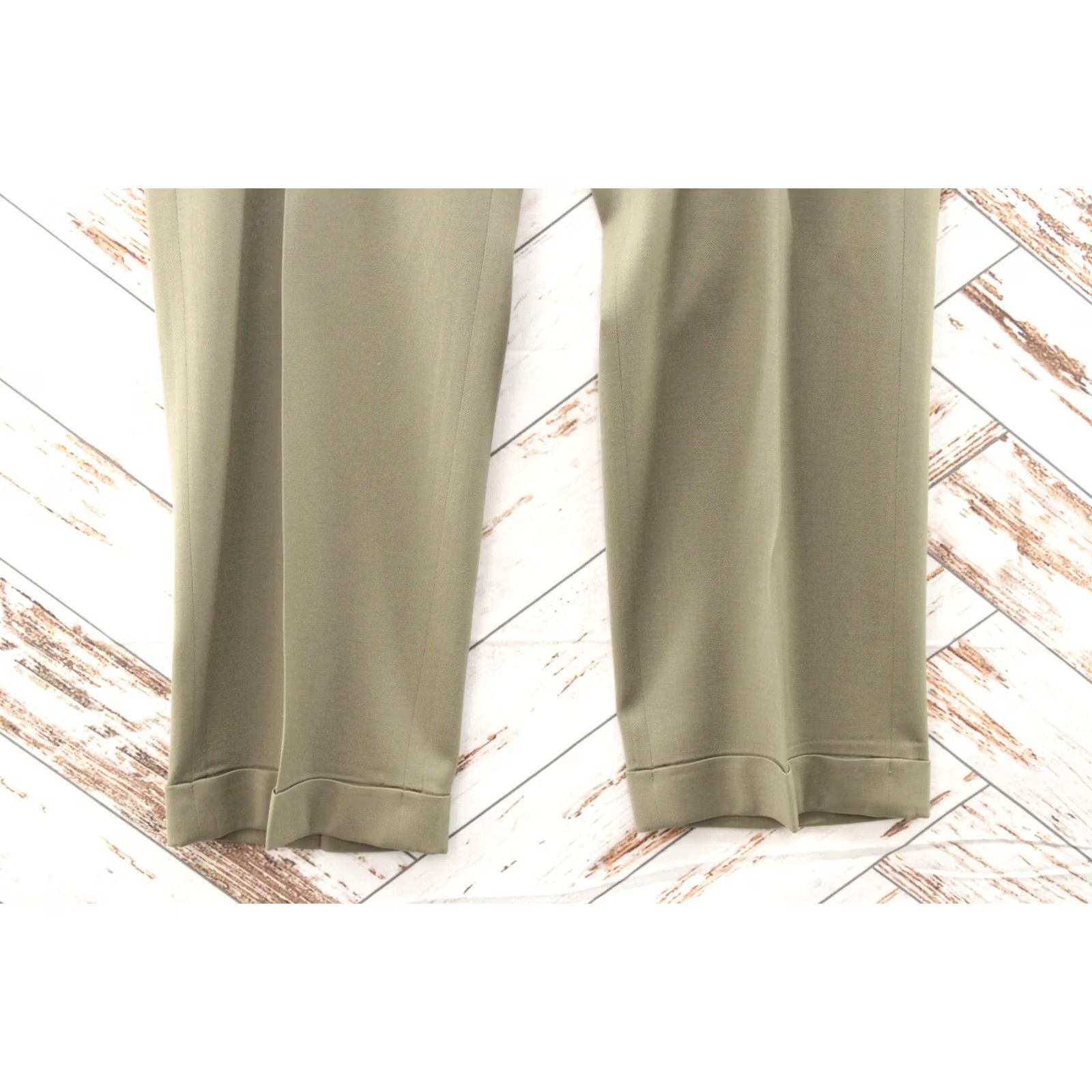 Tommy Hilfiger VTG Tommy Hilfiger Pants Mens 38X30 Green Pleated Front Lined Dress Pants Preppy 90s Office Size US 38 / EU 54 - 3 Thumbnail
