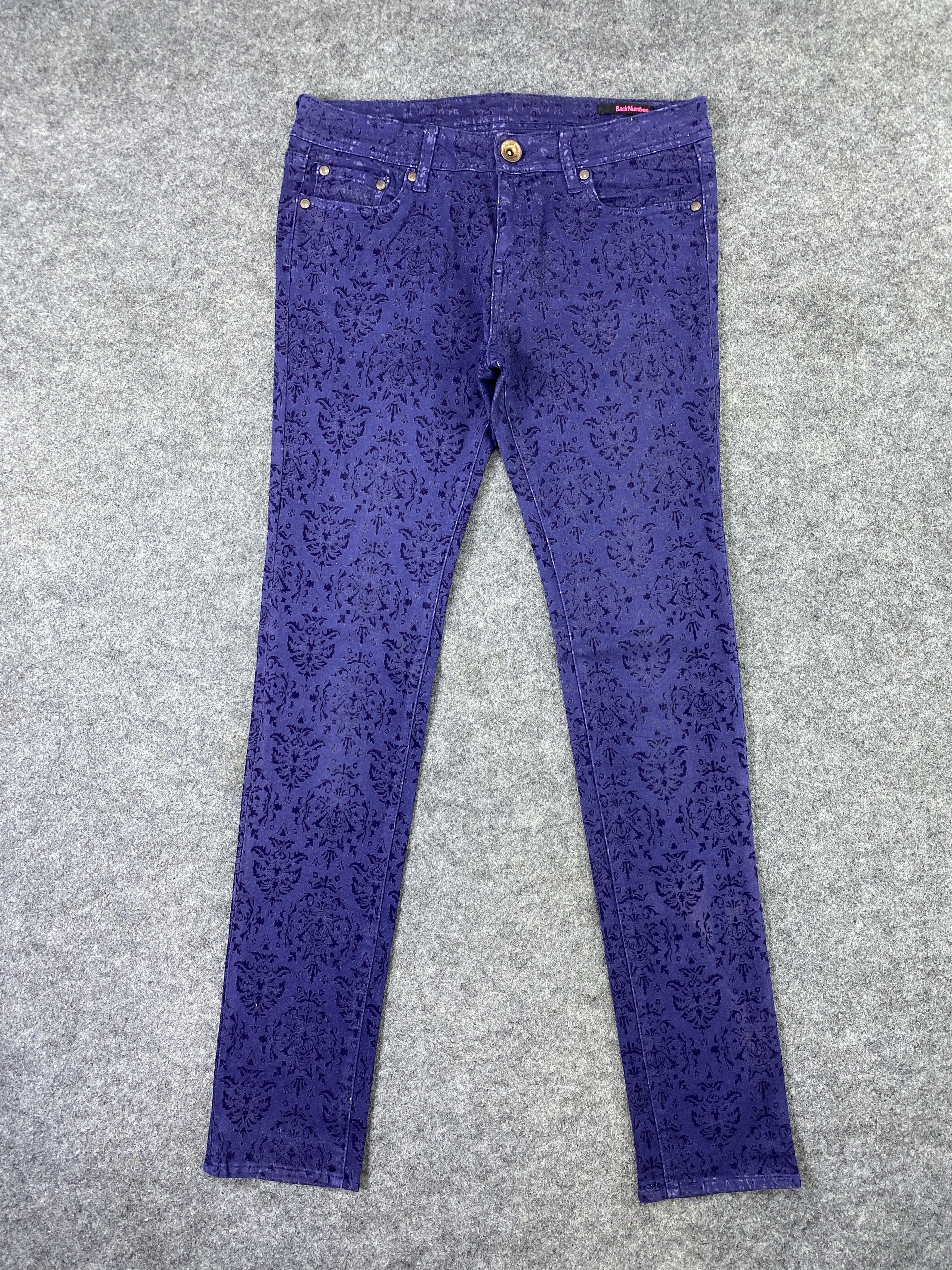 Jean Vintage Back Number Paisley Jeans - J1039 Size US 31 - 1 Thumbnail