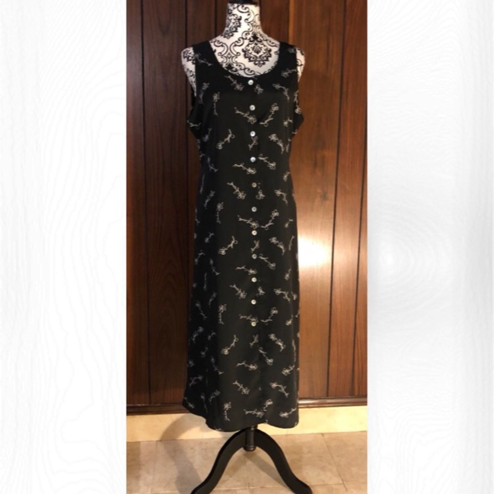 Worthington Worthington Floral Button Down Sleeveless Dress Size XL / US 12-14 / IT 48-50 - 1 Thumbnail