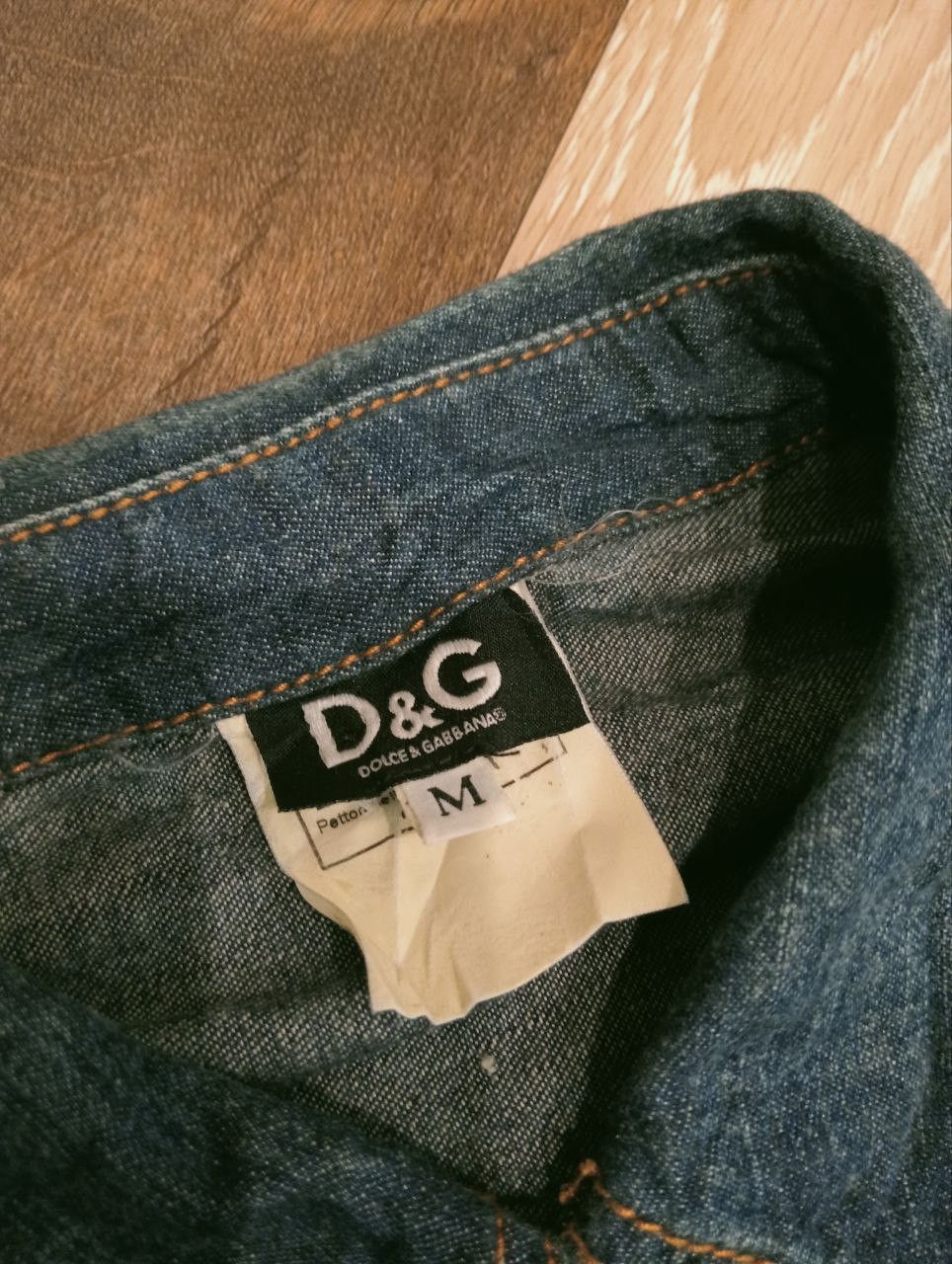 Dolce & Gabbana DOLCE & GABBANA BIG LOGO DENIM SHIRT Size US M / EU 48-50 / 2 - 6 Thumbnail
