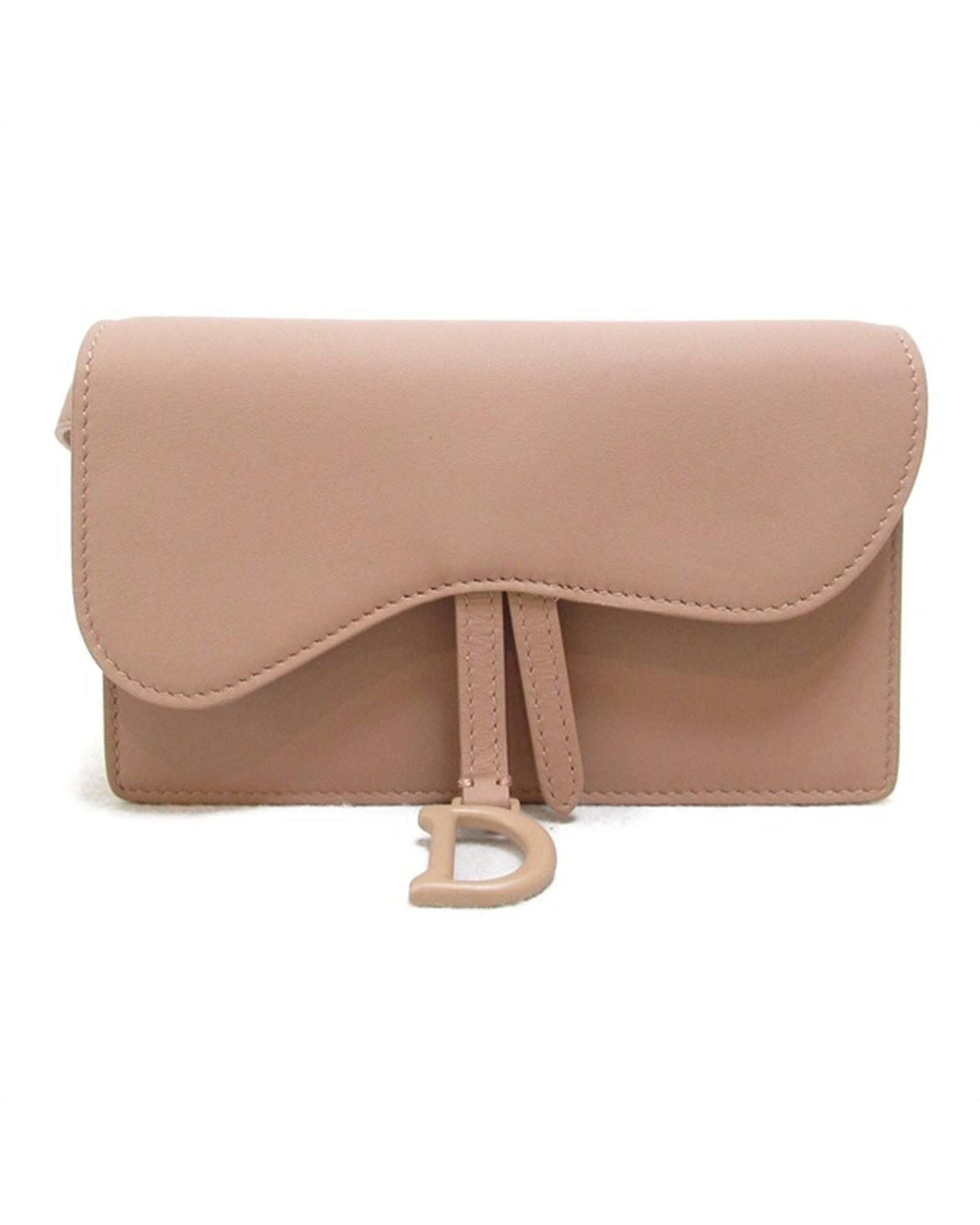 image of Brown Leather Rectangular Belt Bag By Dior, Women's