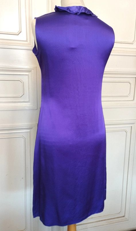 Designer Regina Rubens Robe Cocktail Soirée Soie T2 TM Size M / US 6-8 / IT 42-44 - 7 Thumbnail
