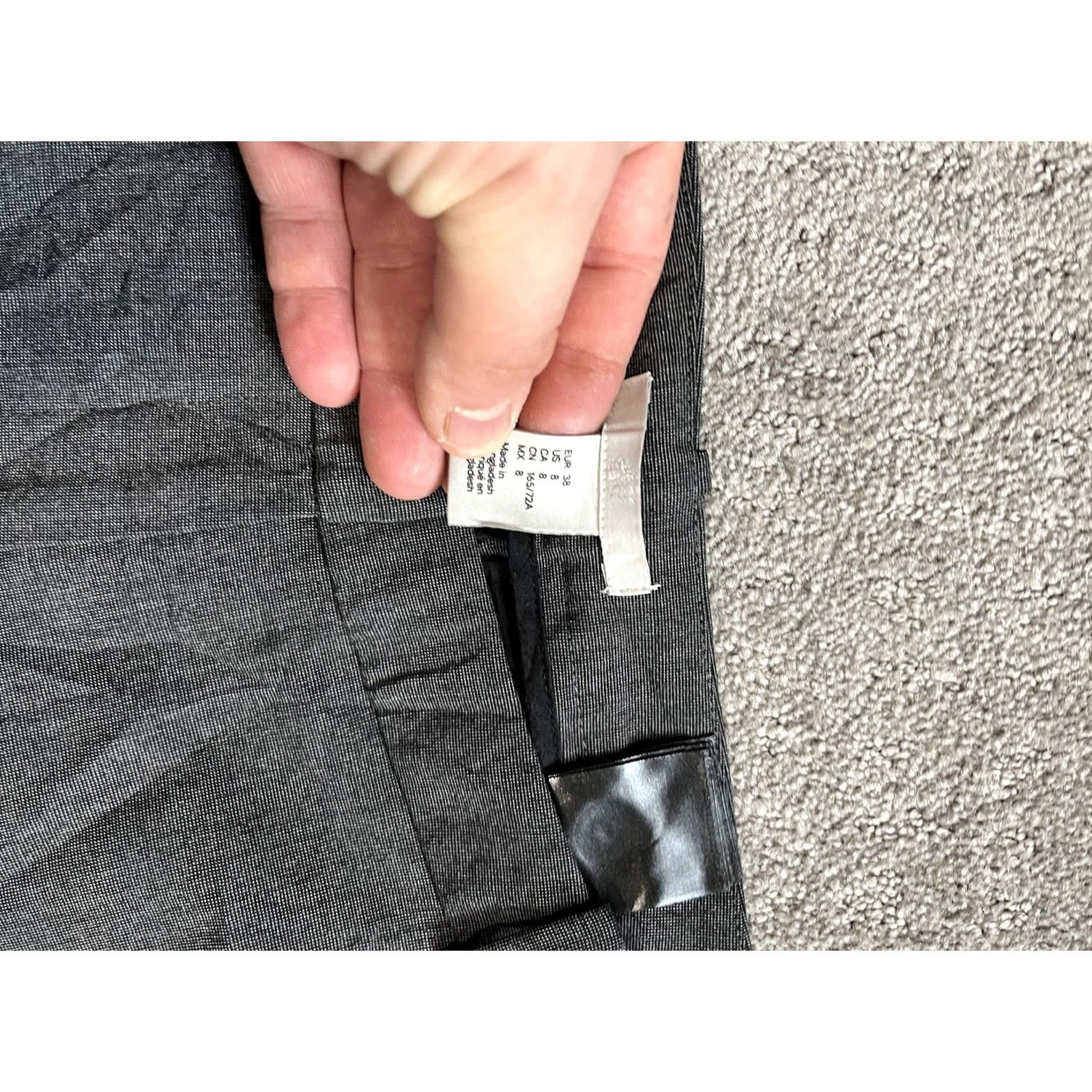 H&M H&M Dress Pants Women Size 8 Gray Wool Blend Business Casual Pants Ankle Flat Front Regular Tailored Womens Size 30" / US 8 / IT 44 - 5 Thumbnail