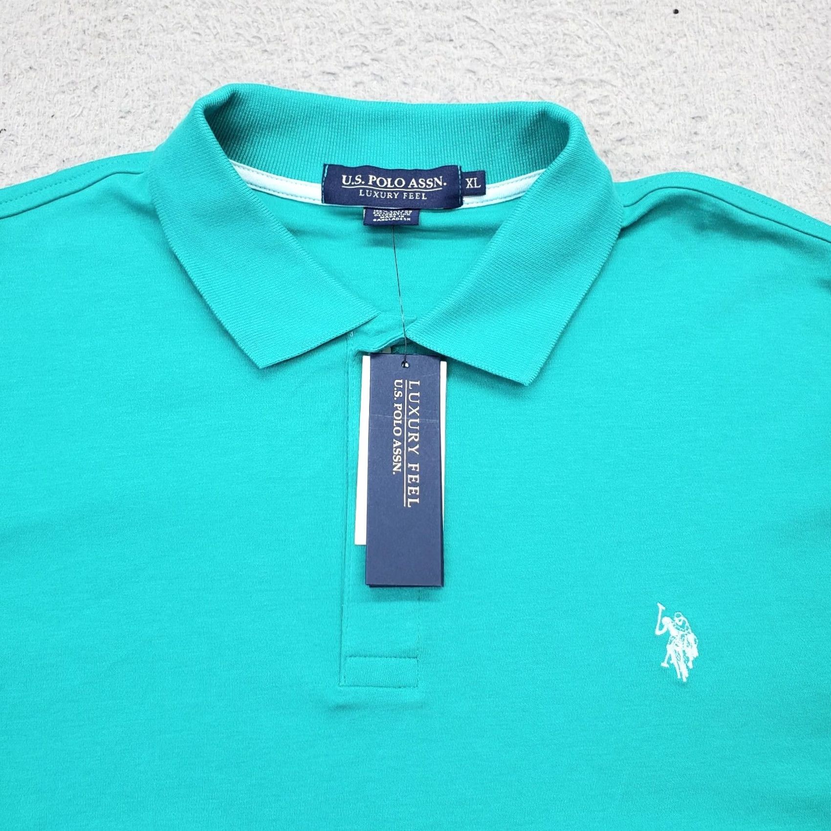 Vintage US Polo Assn. Polo Shirt Mens XL Green High Low Slit Pony Logo Collared Popover Shirt Size US XL / EU 56 / 4 - 5 Thumbnail