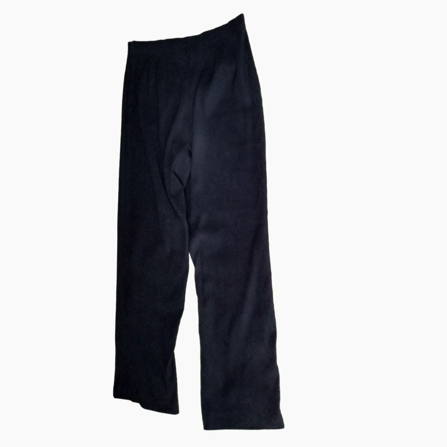 Coldwater Creek Coldwater Creek Womens Black Pants Size 12 Petite Polyester Size 34" / US 12 / IT 48 - 2 Thumbnail