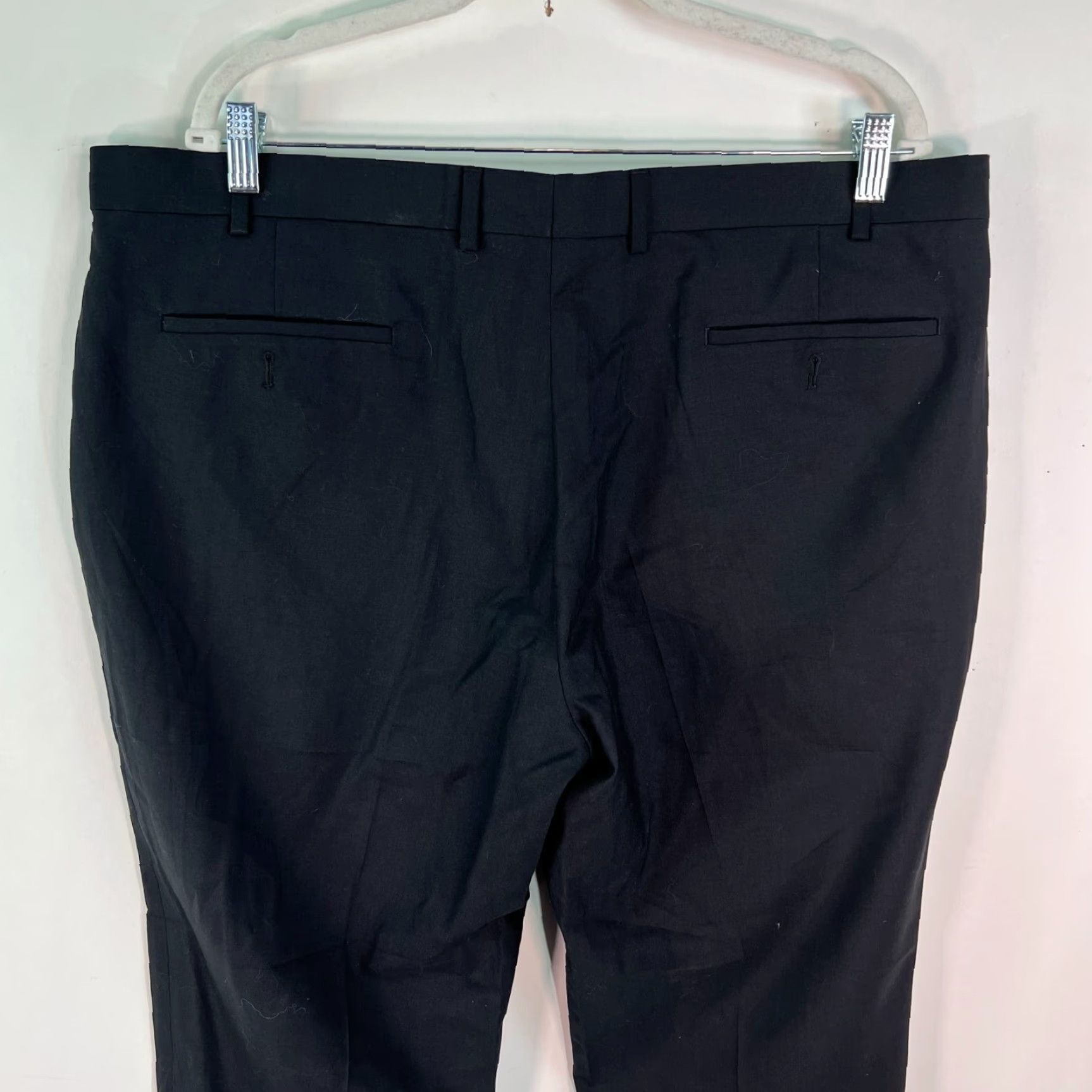 Ralph Lauren Ralph Lauren Mens Dress Pants Black Wool Flat Front Casual Size 40X26 Size US 40 / EU 56 - 7 Thumbnail