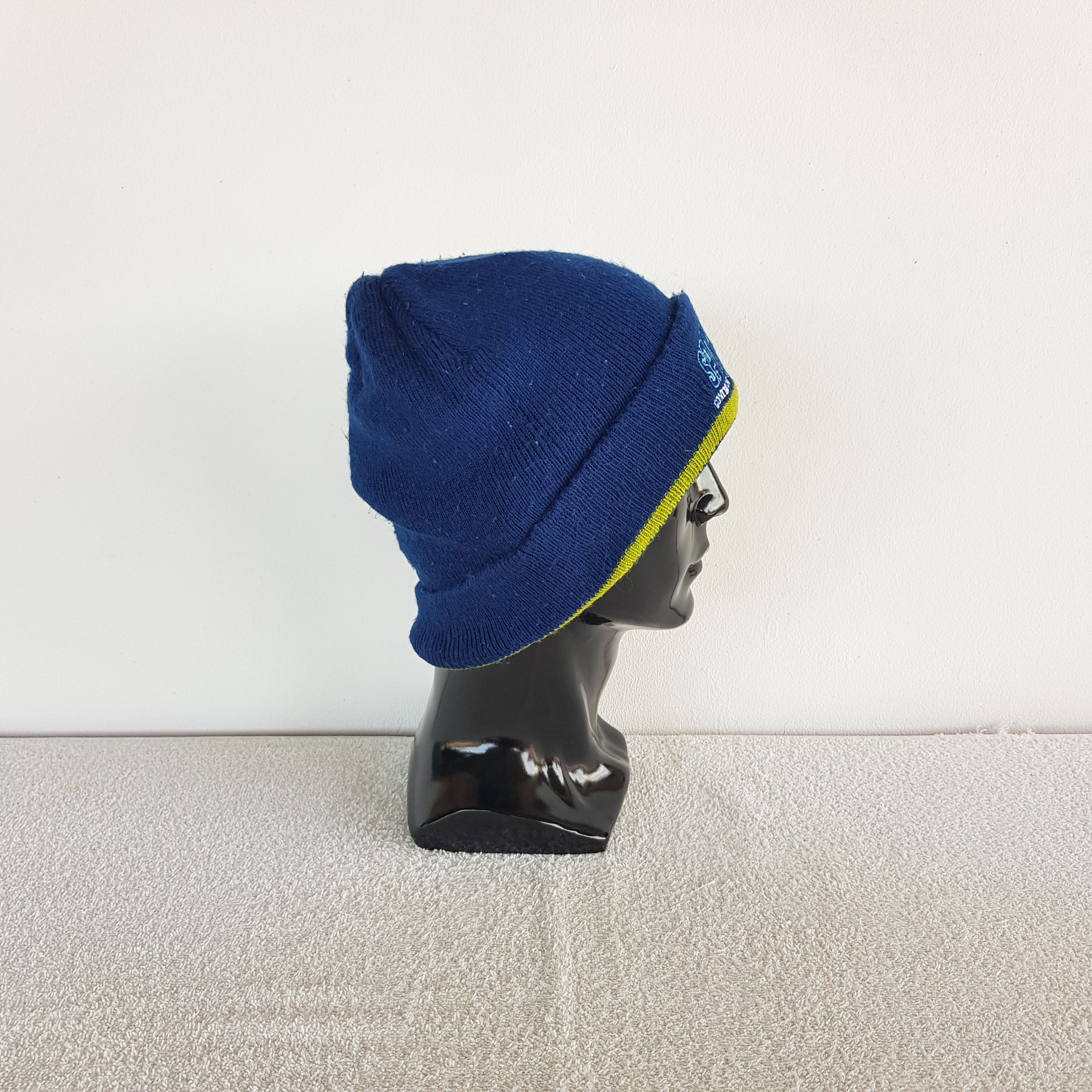 Asics Vintage Asics Beanie Ribbed Fair Isle Knit Snow Caps Hats. Size ONE SIZE - 3 Thumbnail