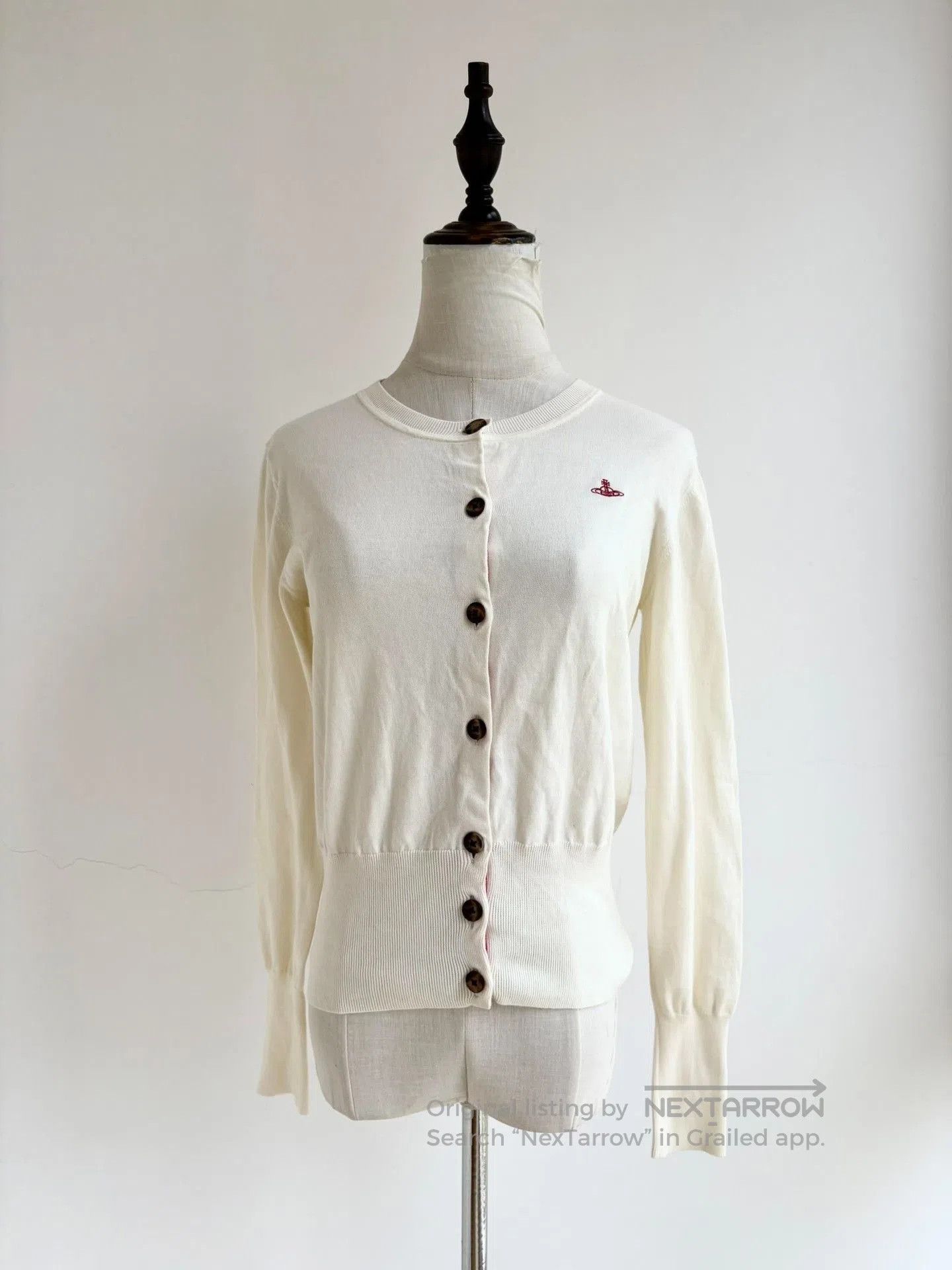Vivienne Westwood Vivienne Westwood White Saturn Knit Sweater. Size S / US 4 / IT 40 - 2 Thumbnail