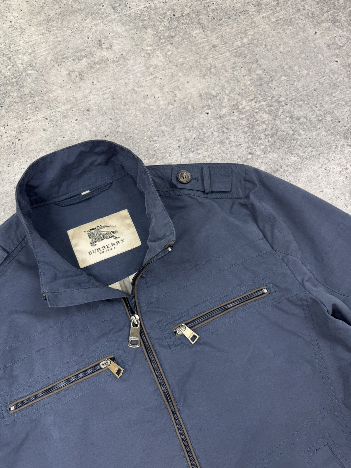 Burberry Burberry London Blue Nylon Jacket Multipocket Bomber Men L Size US L / EU 52-54 / 3 - 10 Thumbnail
