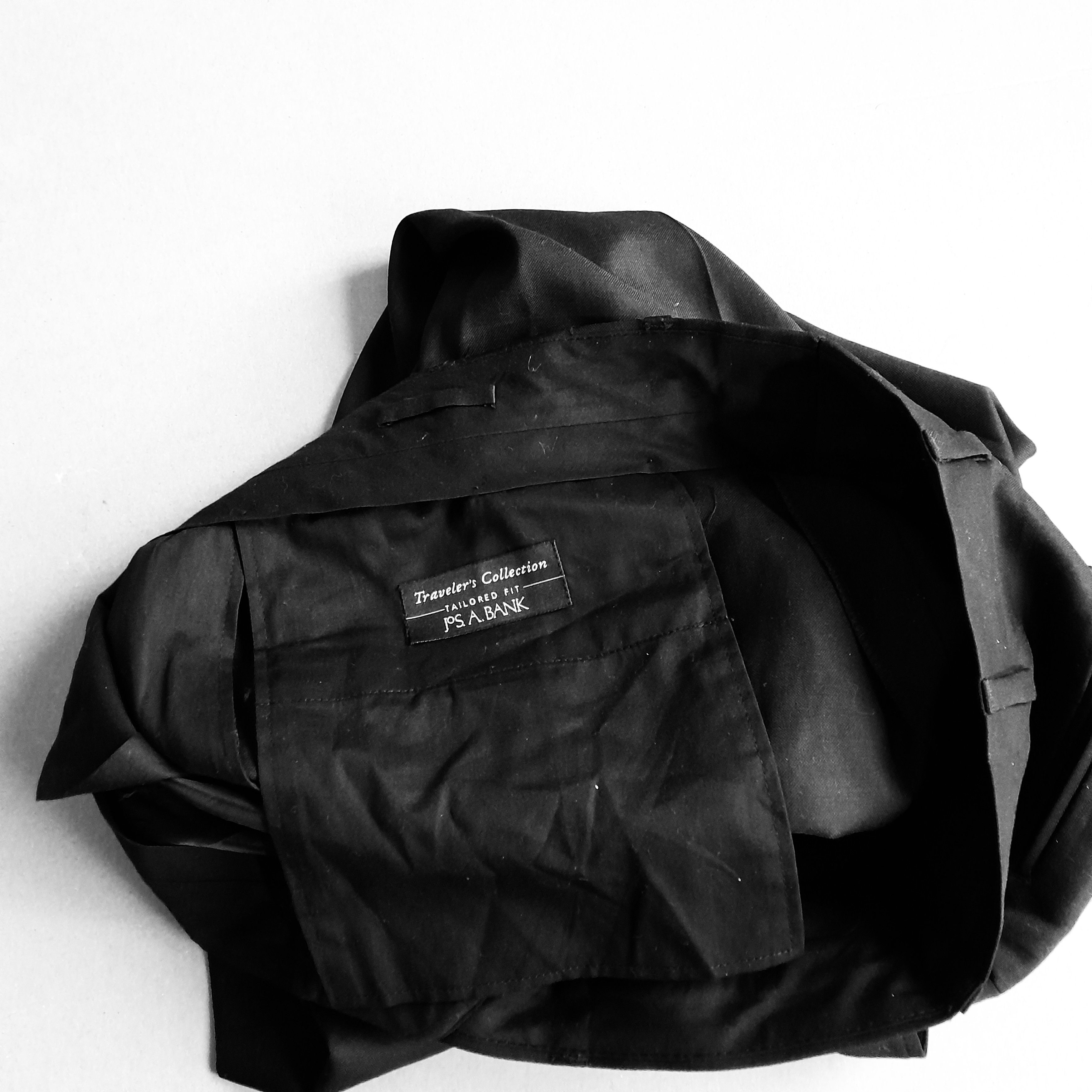 Jos. A. Bank Jos A Bank Travelers Collection Black Pleated Dress Pants Size US 38 / EU 54 - 4 Thumbnail