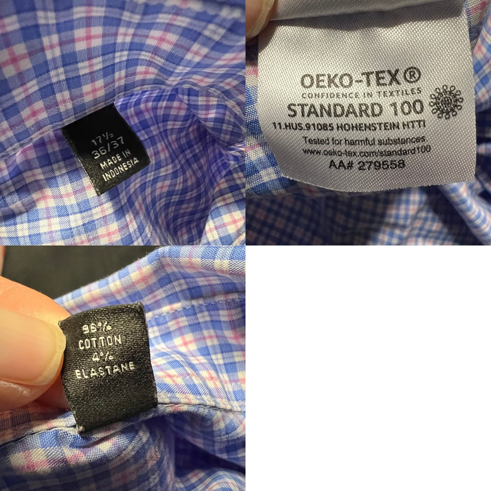 Ralph Lauren Lauren Ralph Lauren Shirt Mens 17.5 36/37 Black Label Plaid Button oeko-tek Blue Regular Long Sleeve Mens Size US XXL / EU 58 / 5 - 8 Thumbnail