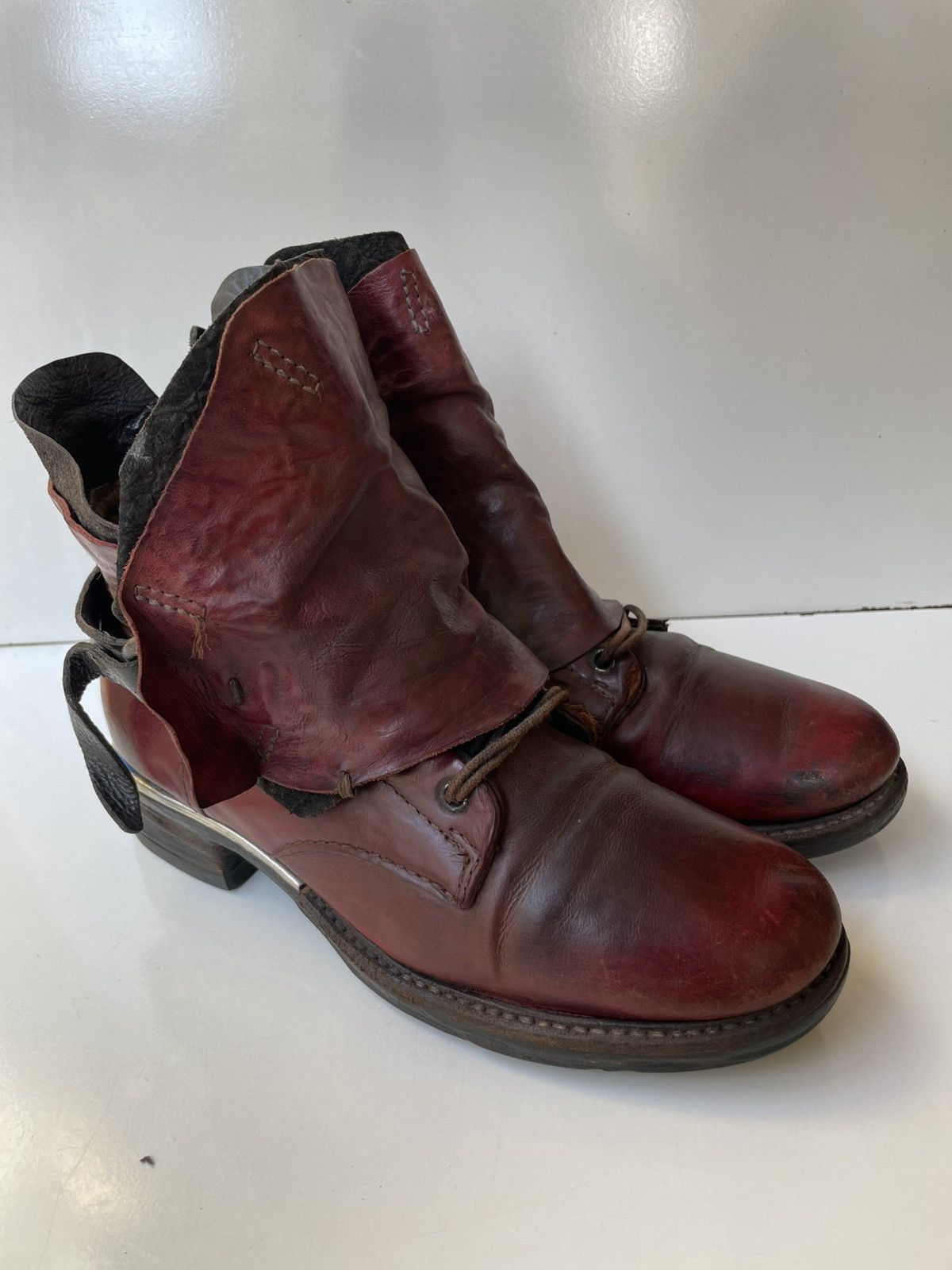 A.S.98 A.S.98 Leather Boho Biker Women's Boots EUR 37 | US 6.5 -7 Size US 7 / IT 37 - 4 Thumbnail