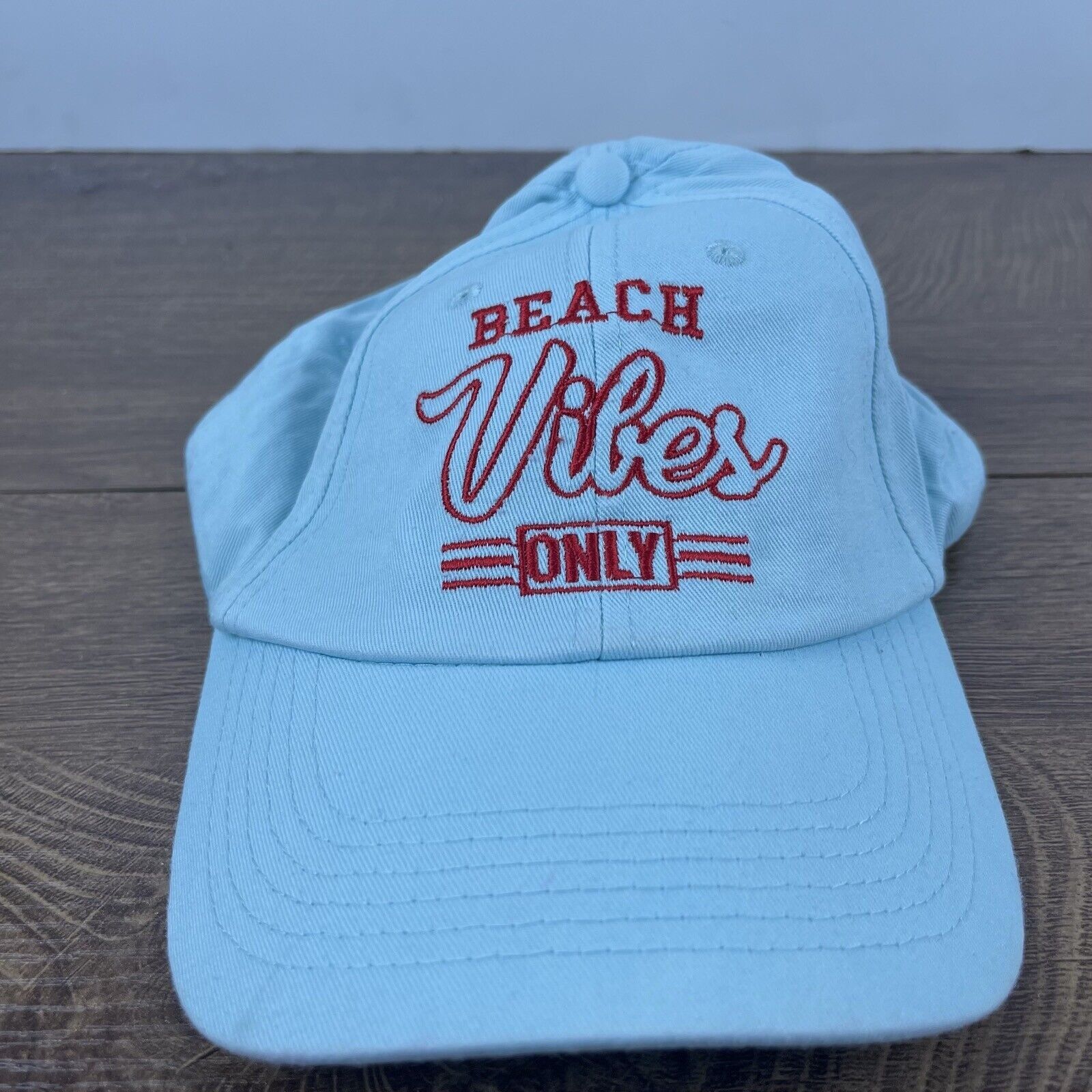 Other Beach Vibes Only Hat Beach Vibes Teal Blue Adjustable Hat Te Size ONE SIZE - 2 Thumbnail