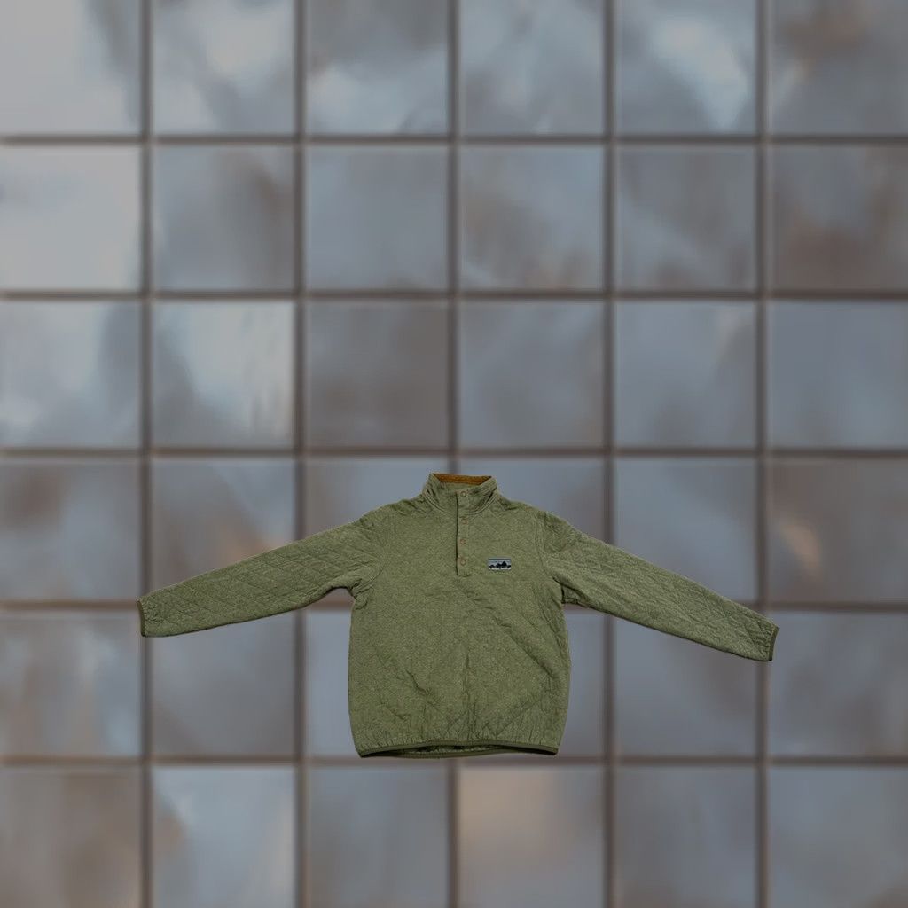 Patagonia Patagonia Sweater Pullover Mens Small Green Knit Mock Neck Quilted Logo Retro Diamond Quilt Jacket Jacket? Size US S / EU 44-46 / 1 - 1 Thumbnail