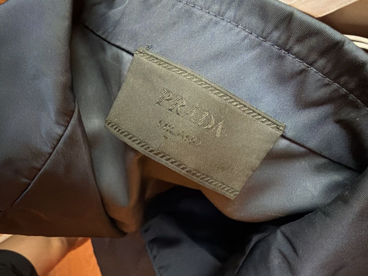 Prada Navy Renylon Bowling Shirt Size US M / EU 48-50 / 2 - 4 Thumbnail