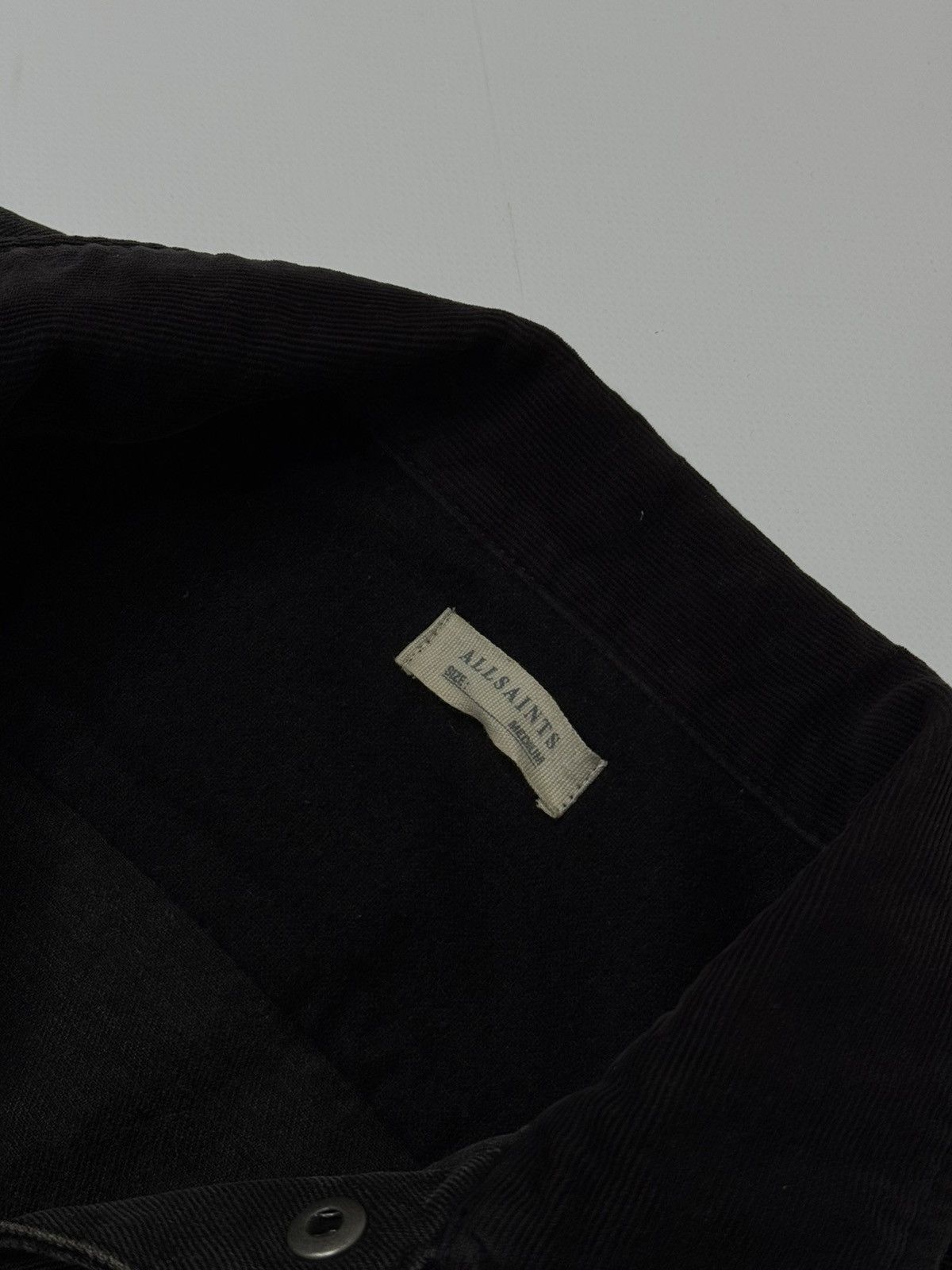Allsaints Black distressed Allsaints designer denim jacket swag slp 00 Size US M / EU 48-50 / 2 - 3 Thumbnail